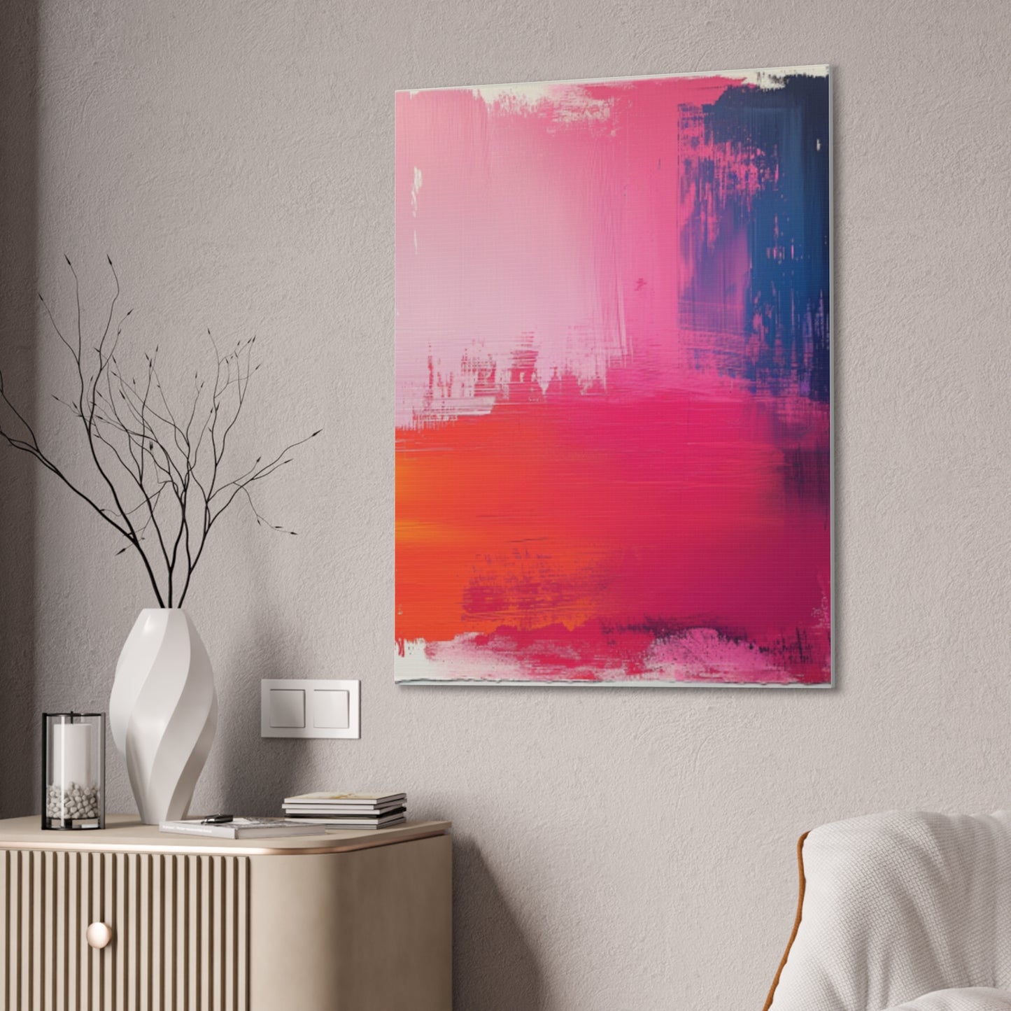 In The Pink: A Symphony of Sophistication Canvas Print