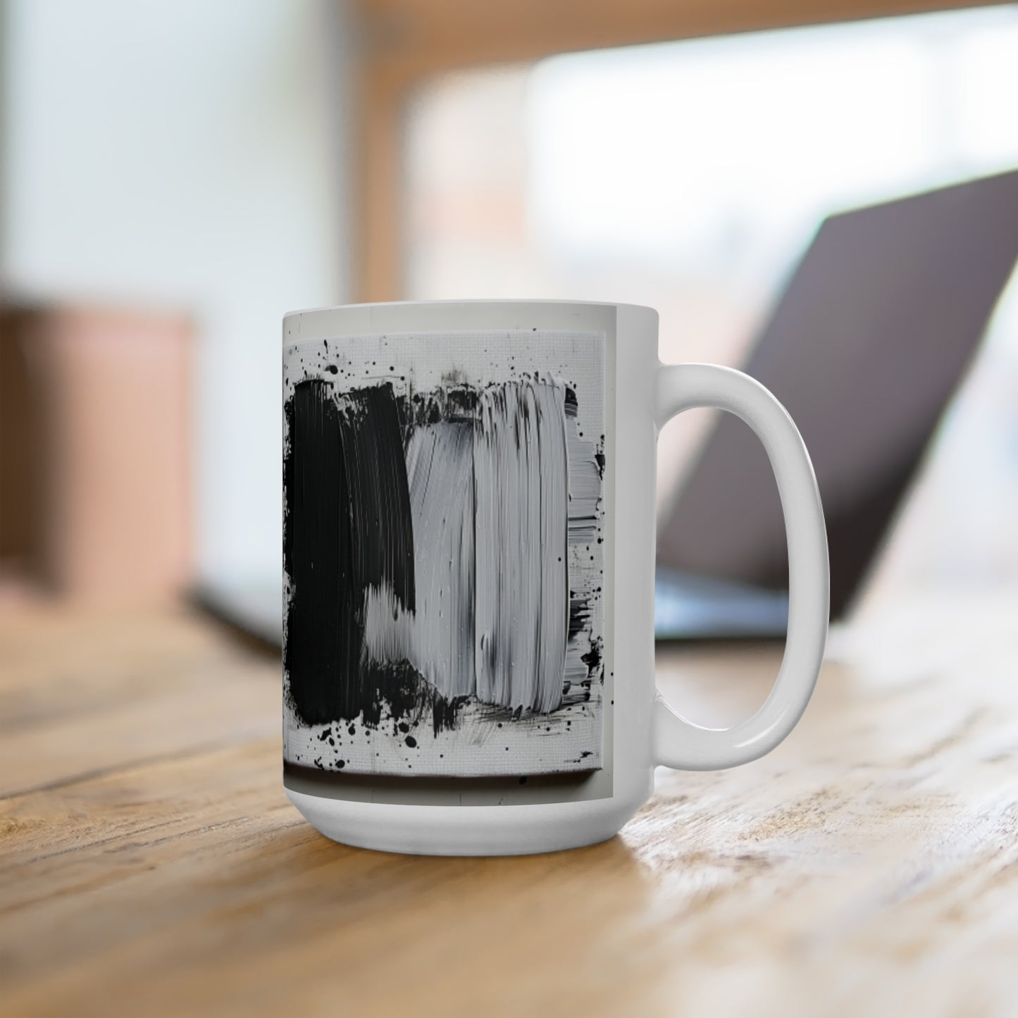 Artsy Abstract Ceramic Mug 15oz