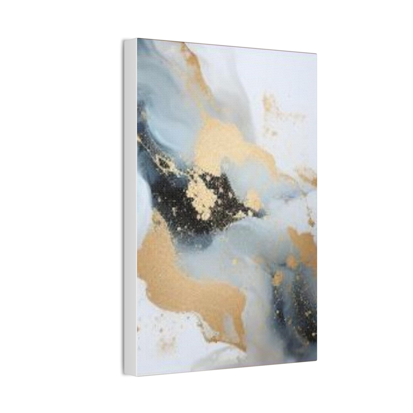 Gold and Black Elegance: A Symphony of Sophistication Canvas Print