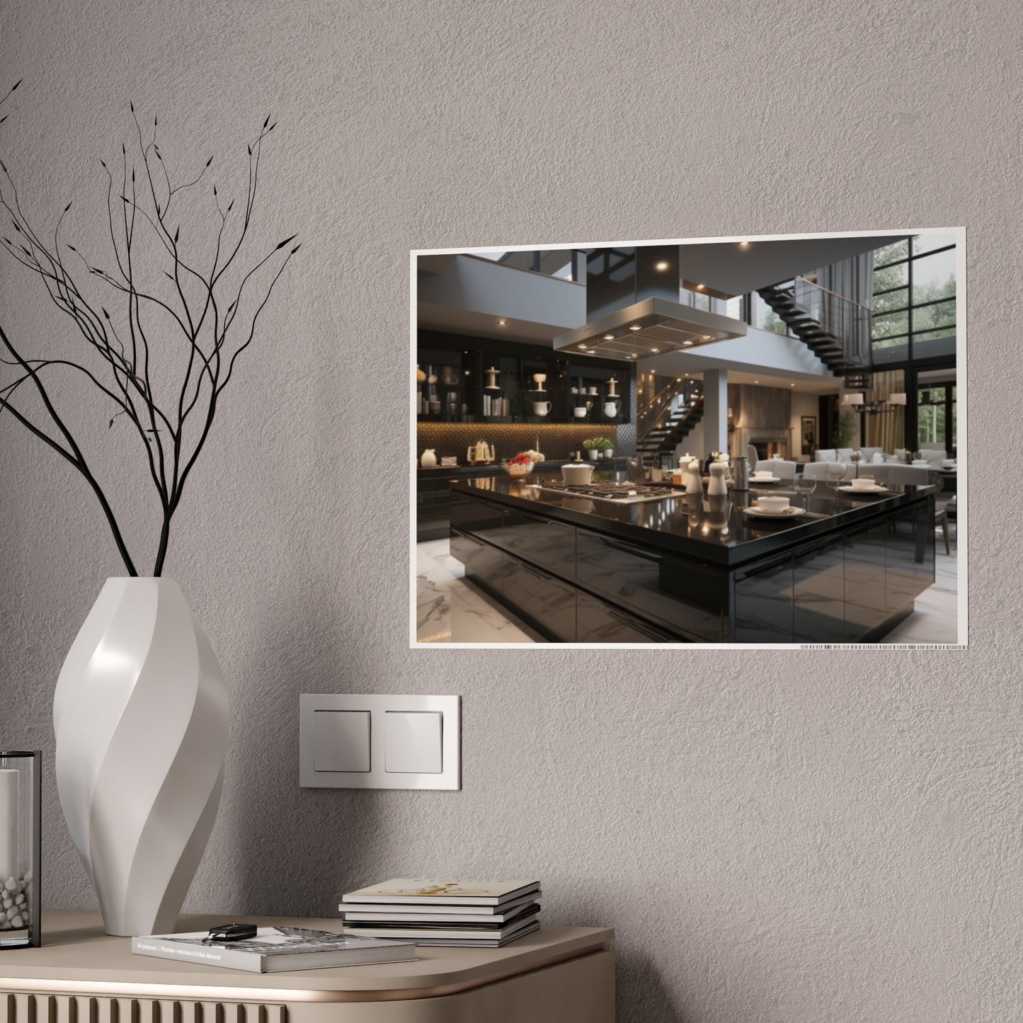 Urban Elegance Kitchen Poster