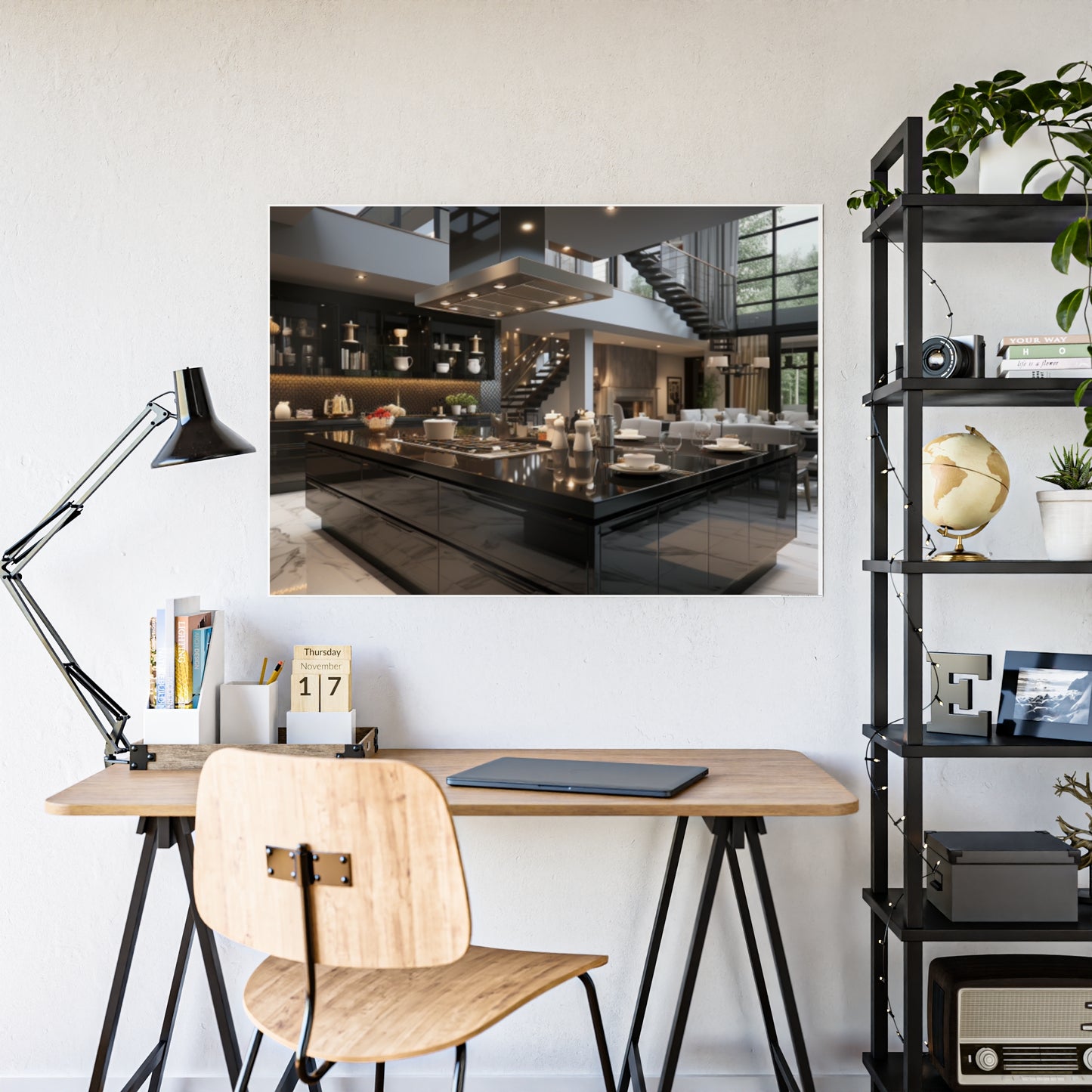 Urban Elegance Kitchen Poster