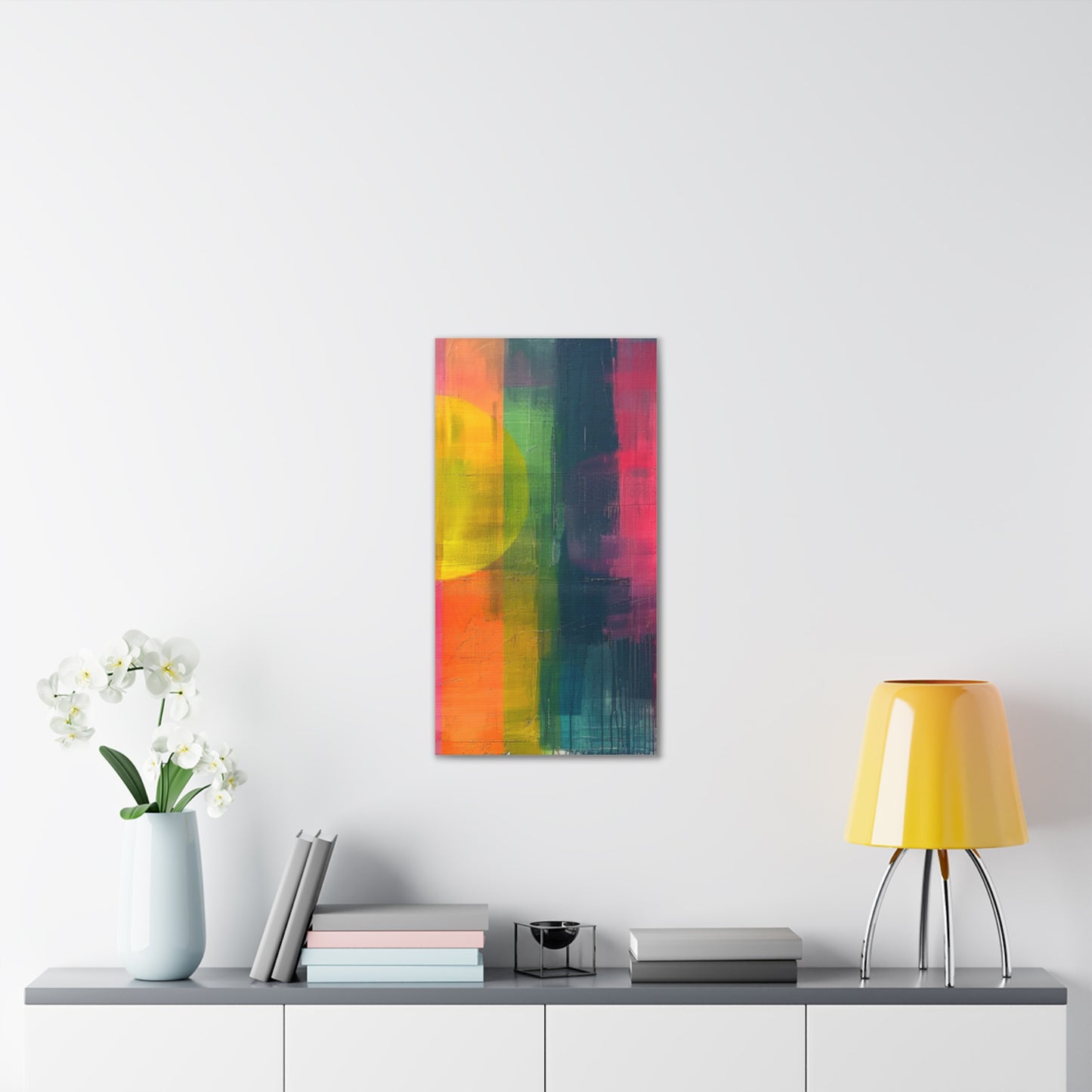 Primary Elegance: A Symphony of Sophistication Canvas Print