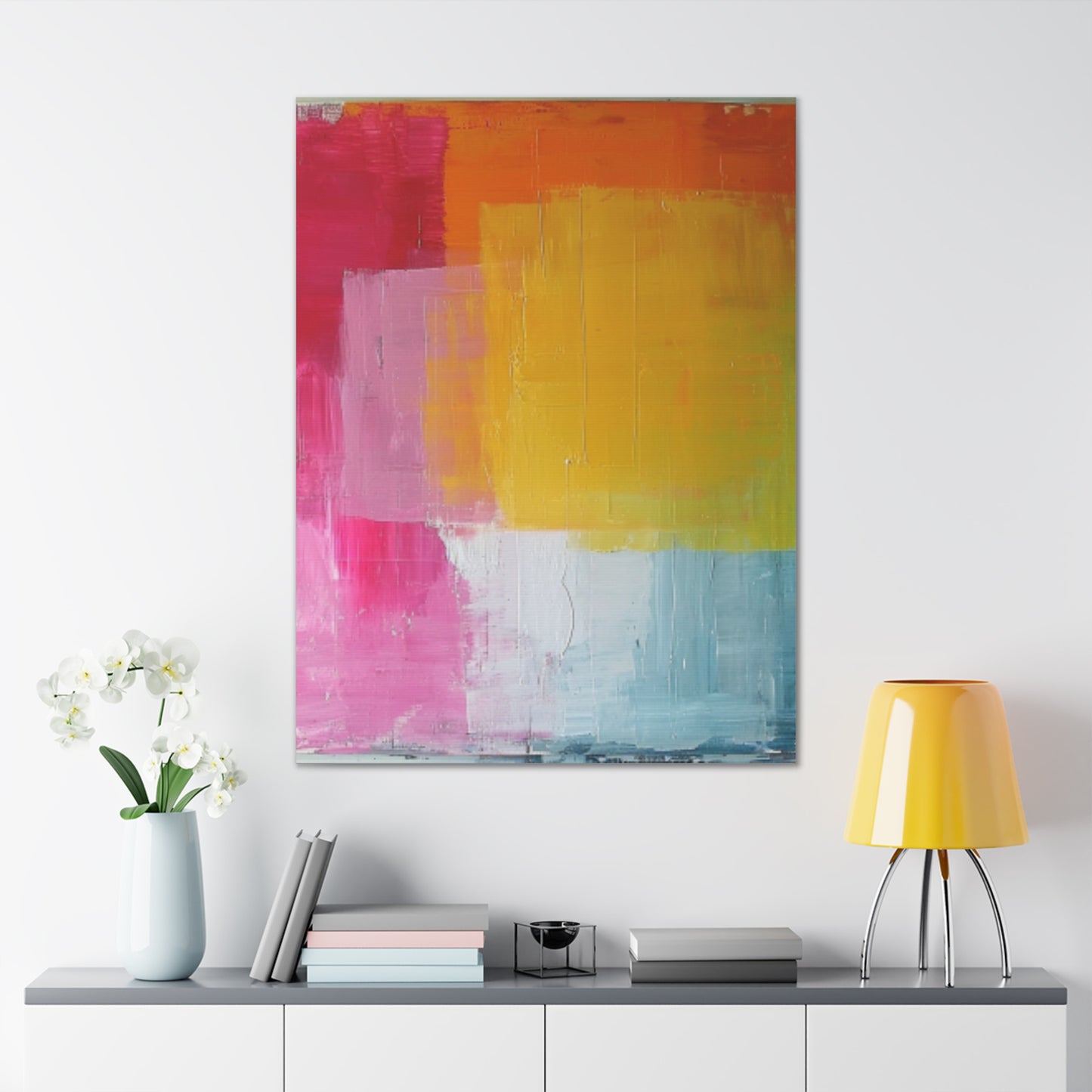 Primary Elegance: A Symphony of Sophistication Canvas Print