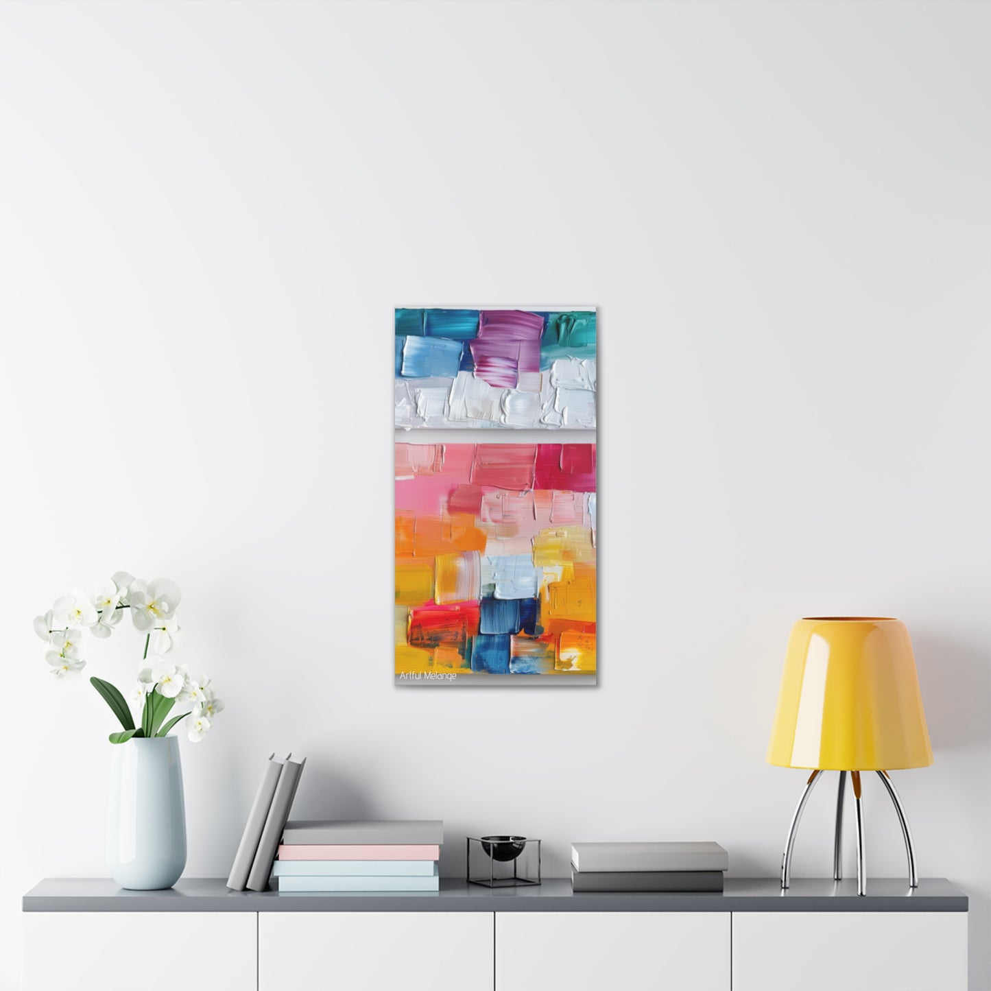 Primary Elegance: A Symphony of Sophistication Canvas Print