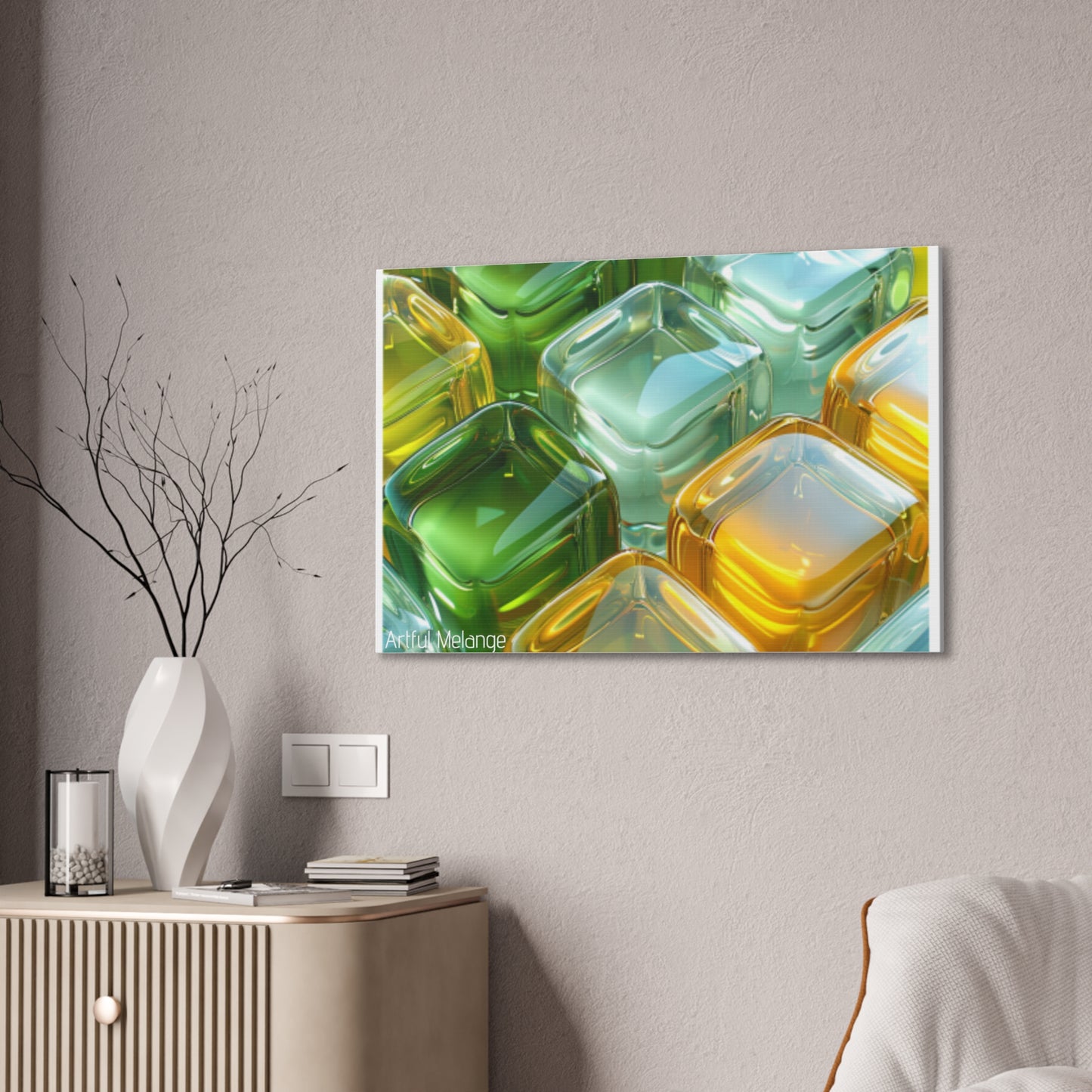 Primary Elegance: A Symphony of Sophistication Canvas Print