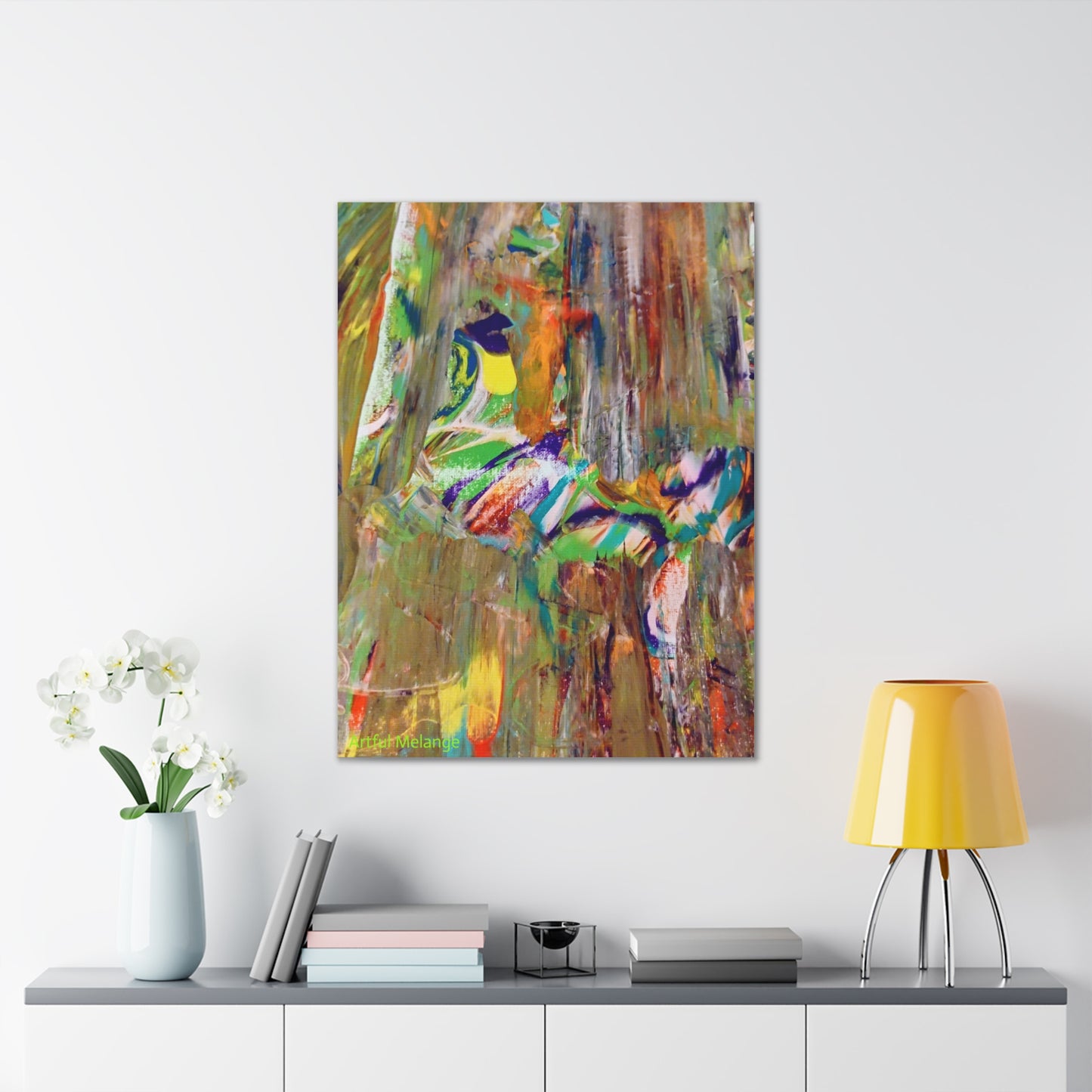 Acrylic Abstract Canvas Print - Richly Textured Artistry