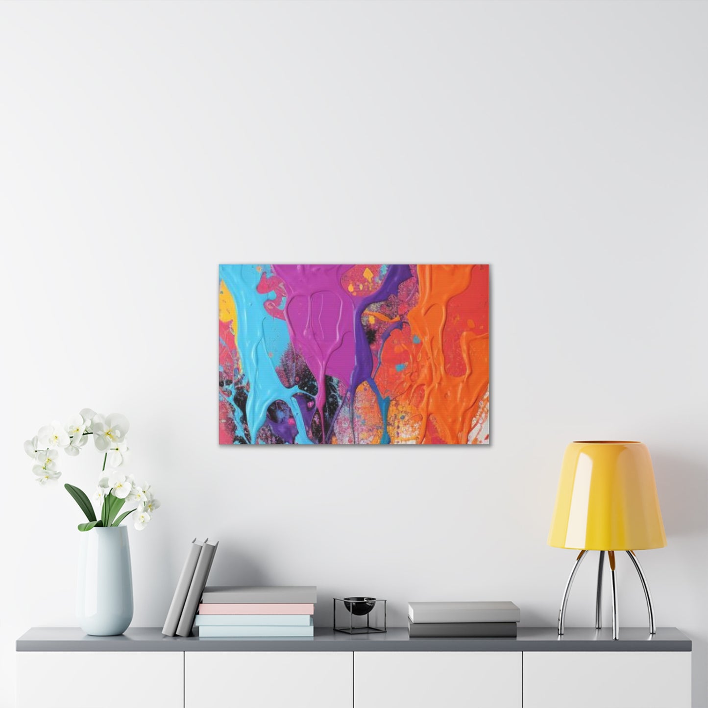 Primary Elegance: A Symphony of Sophistication Canvas Print