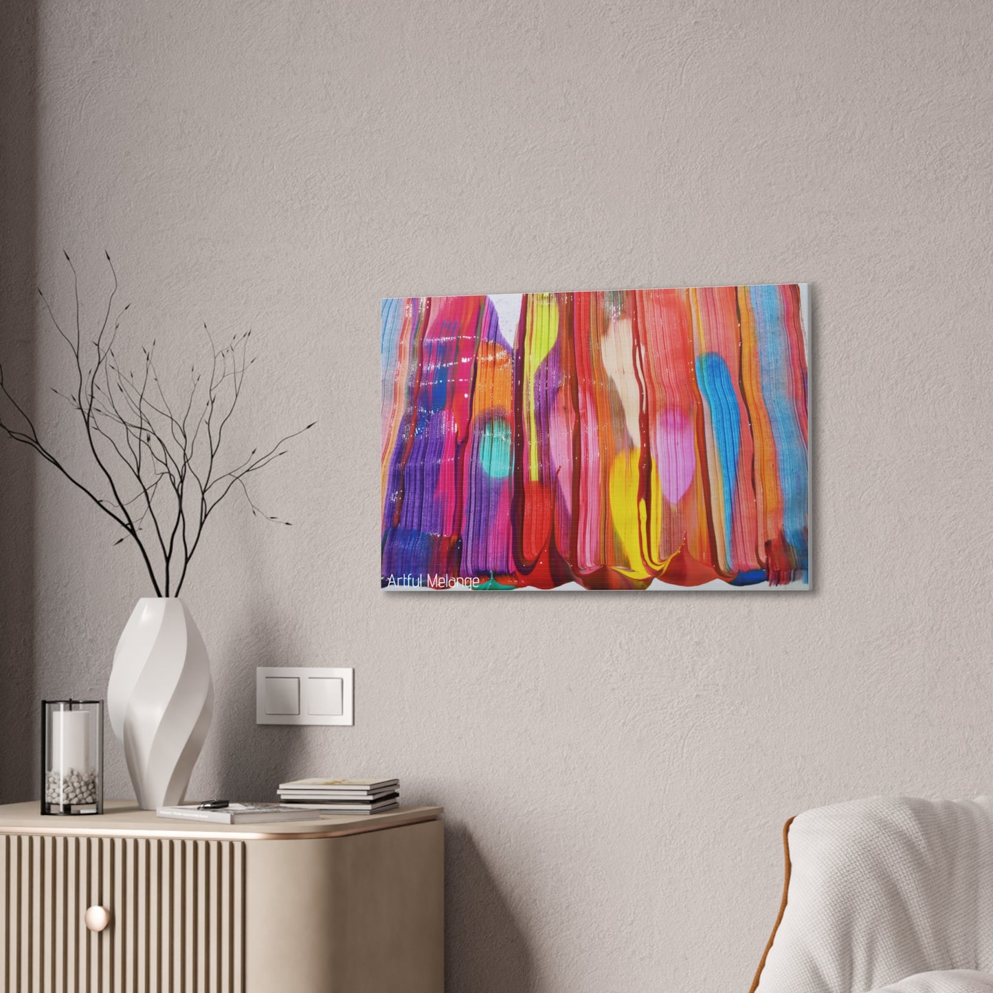 Primary Elegance: A Symphony of Sophistication Canvas Print