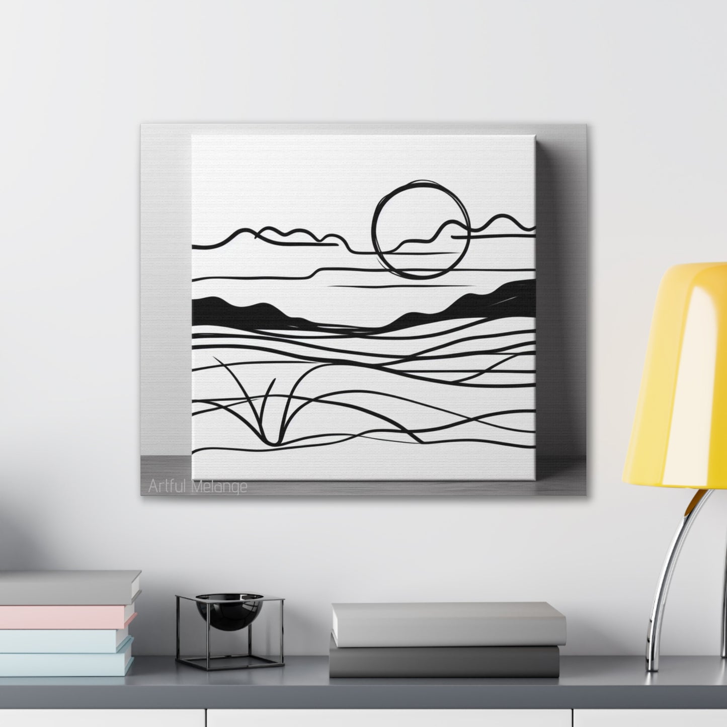 Primary Elegance: A Symphony of Sophistication Canvas Print