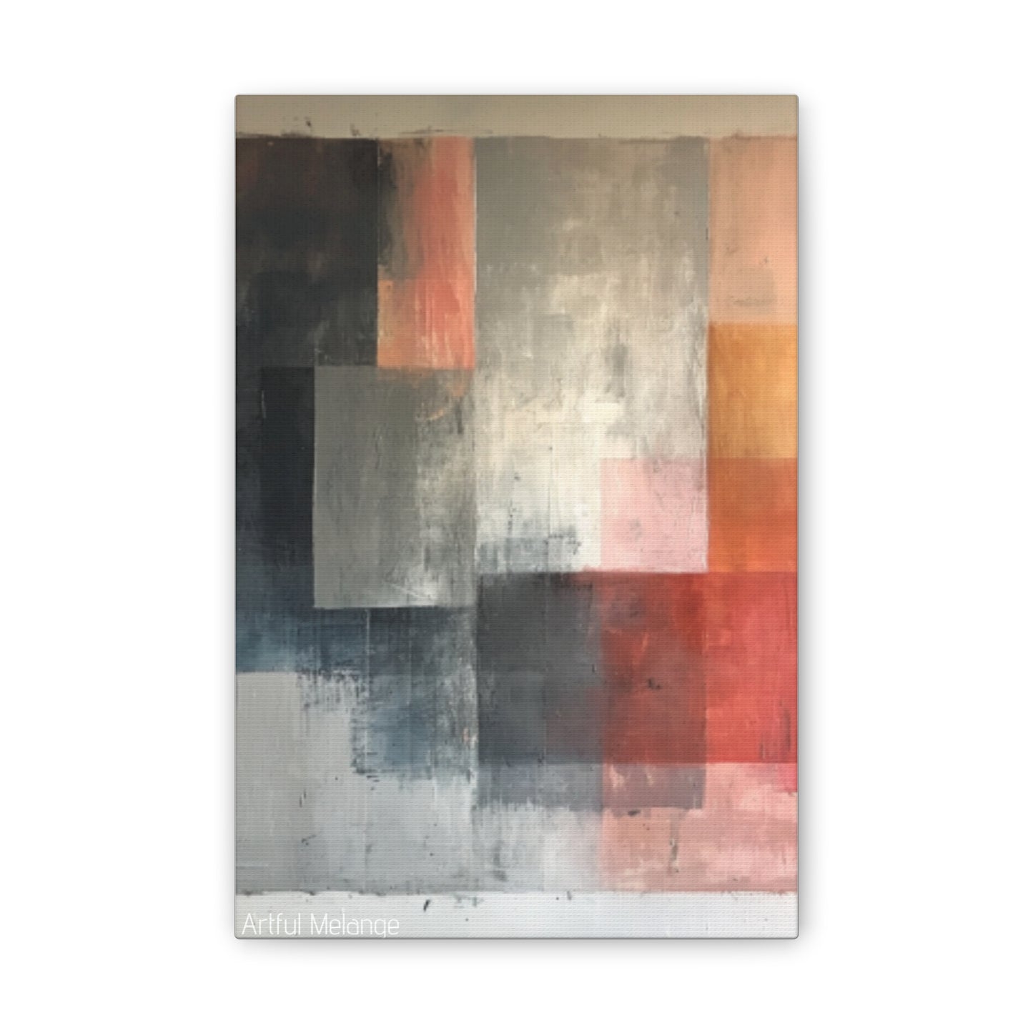 Primary Elegance: A Symphony of Sophistication Canvas Print