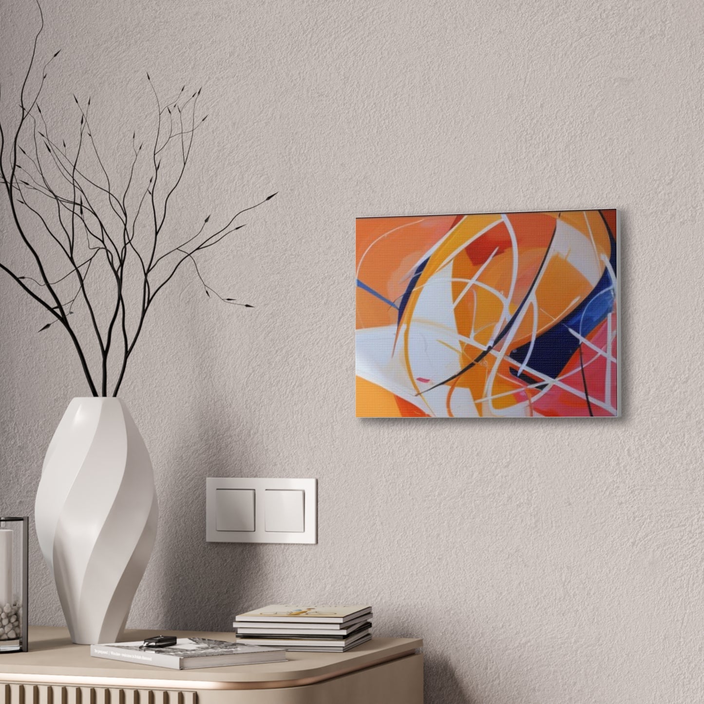 Primary Elegance: A Symphony of Sophistication Canvas Print