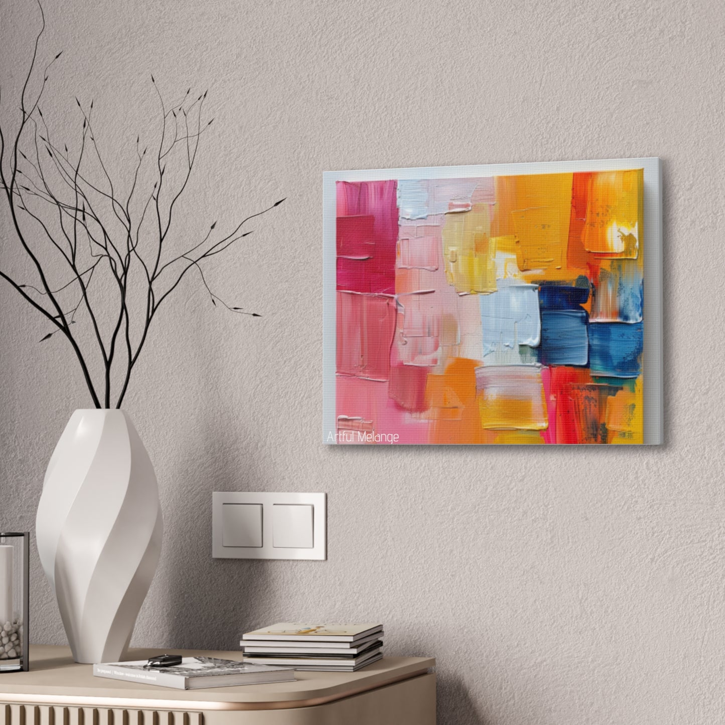 Primary Elegance: A Symphony of Sophistication Canvas Print