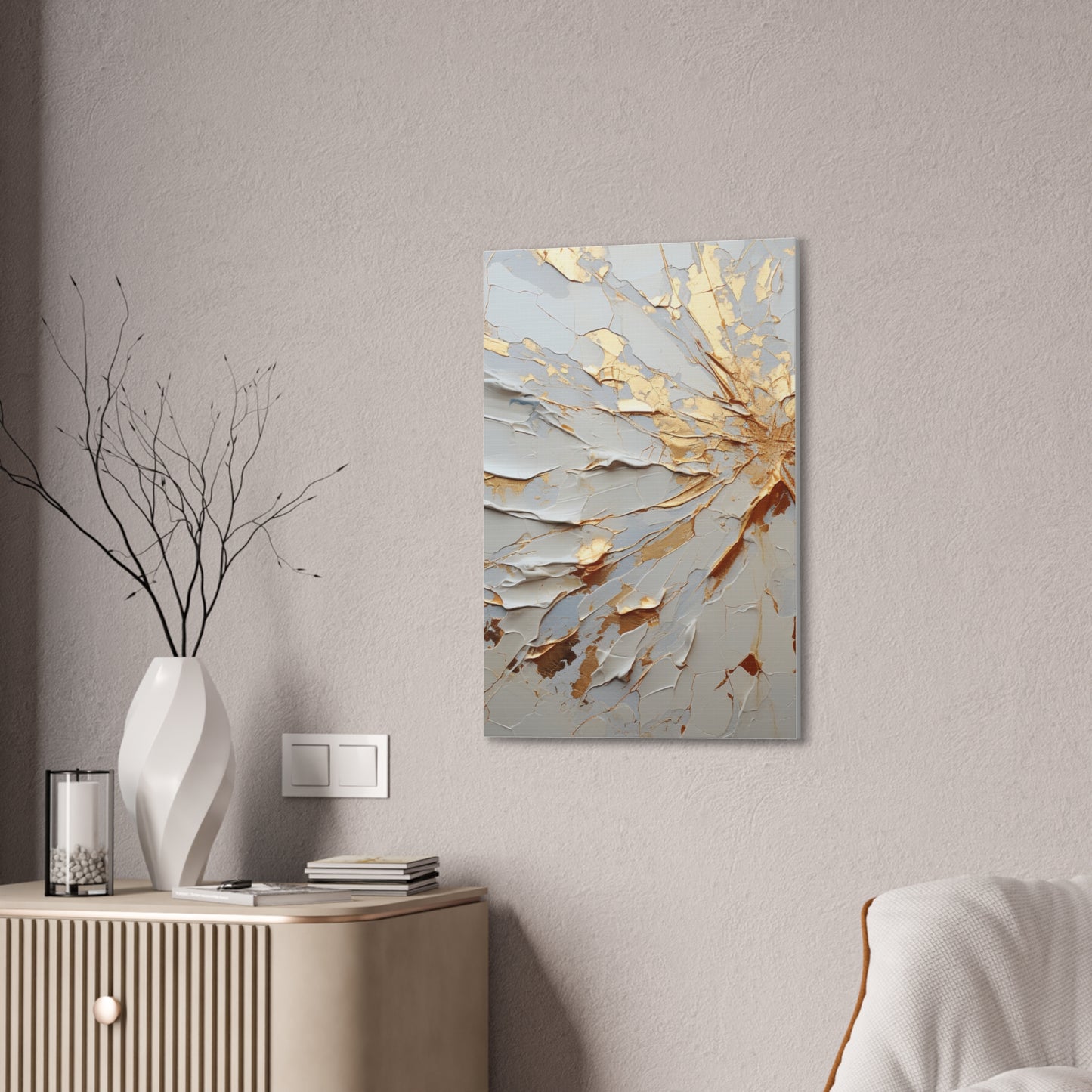 Acrylic Abstract Canvas Print - Richly Textured Artistry