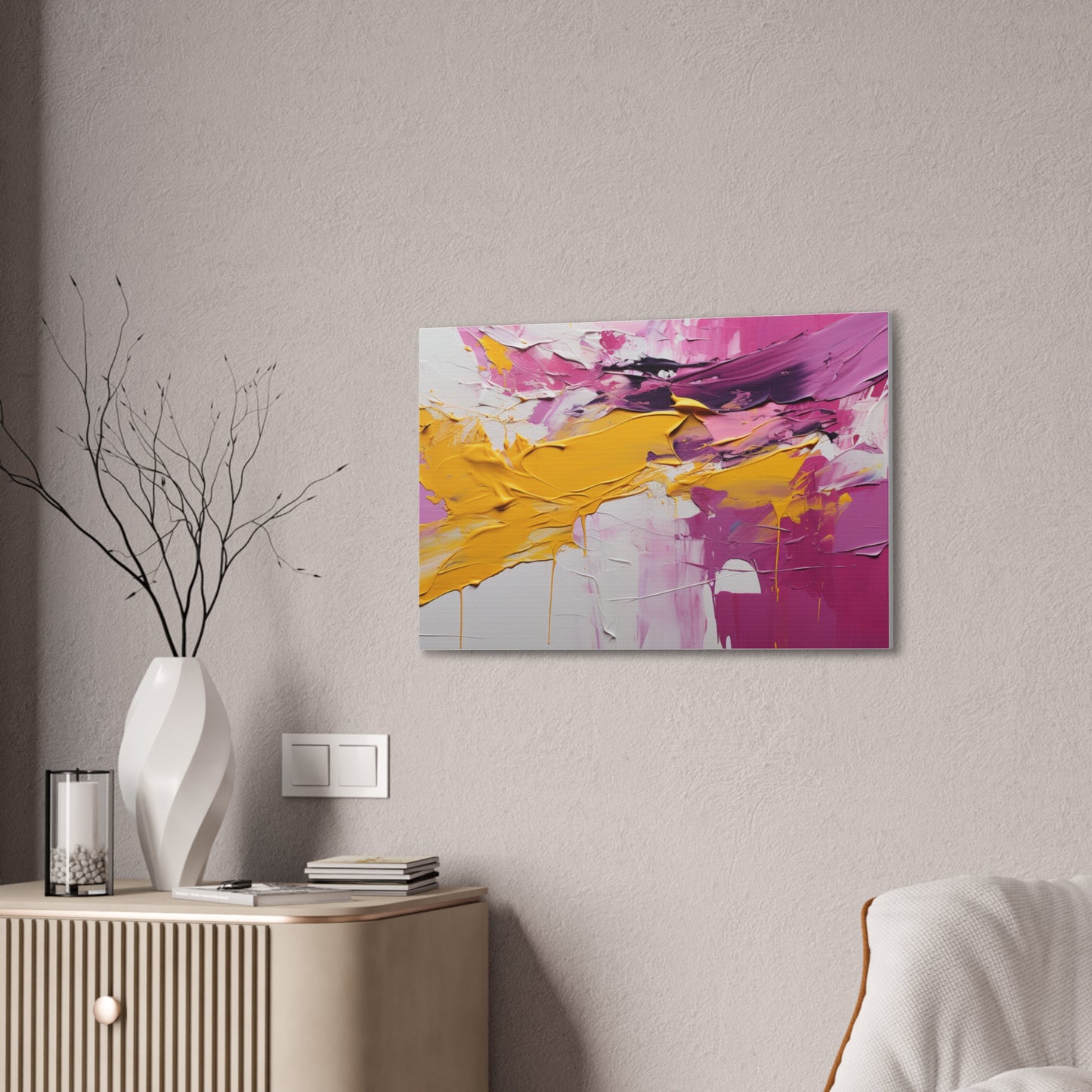 Primary Elegance: A Symphony of Sophistication Canvas Print