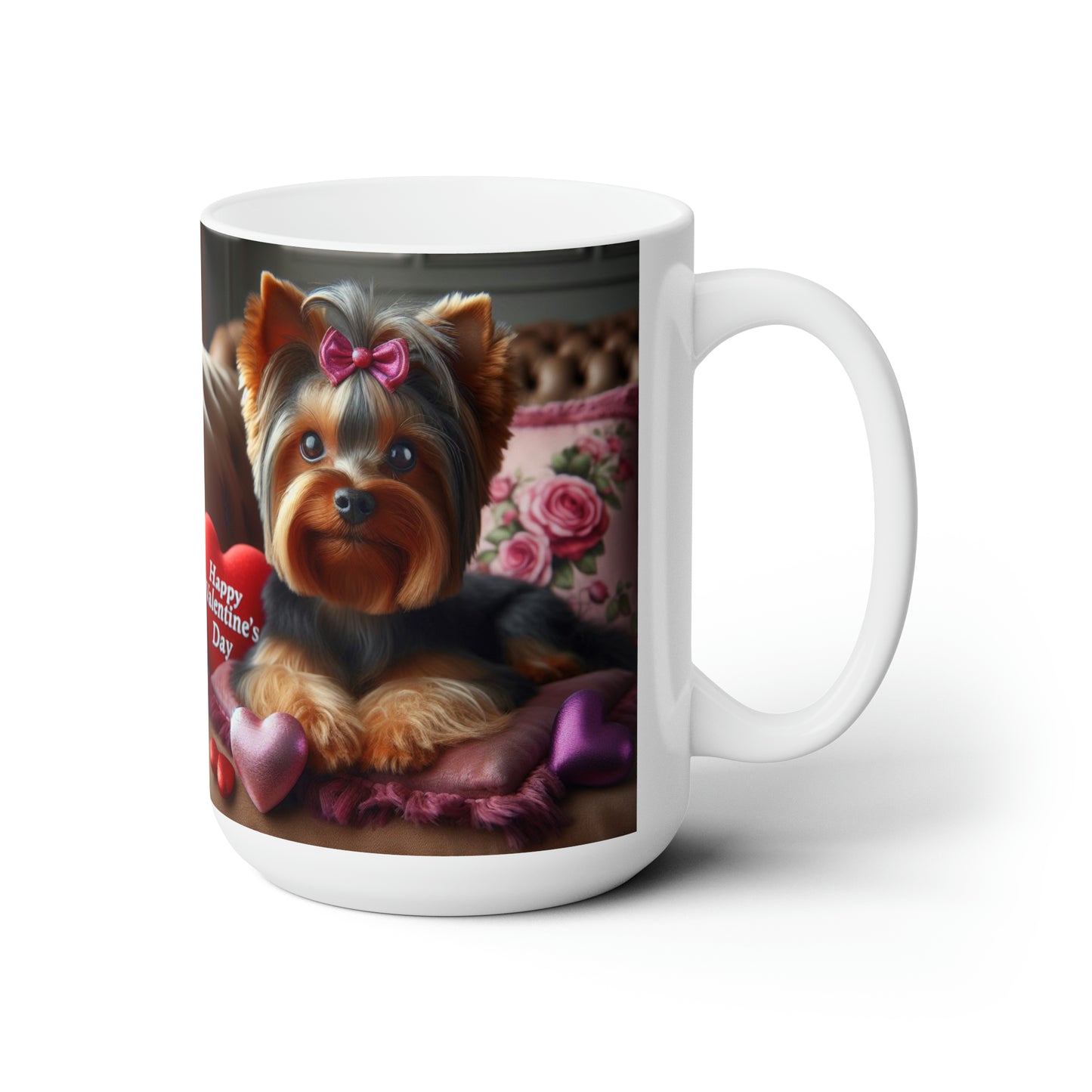 Love Paws- Yorkshire Terrier Valentine's Day Mug 15oz