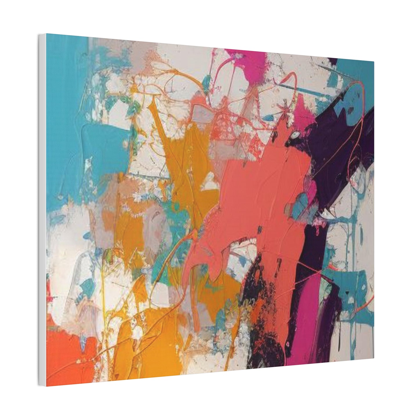 Primary Elegance: A Symphony of Sophistication Canvas Print