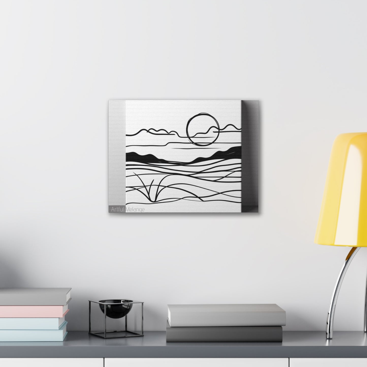 Primary Elegance: A Symphony of Sophistication Canvas Print