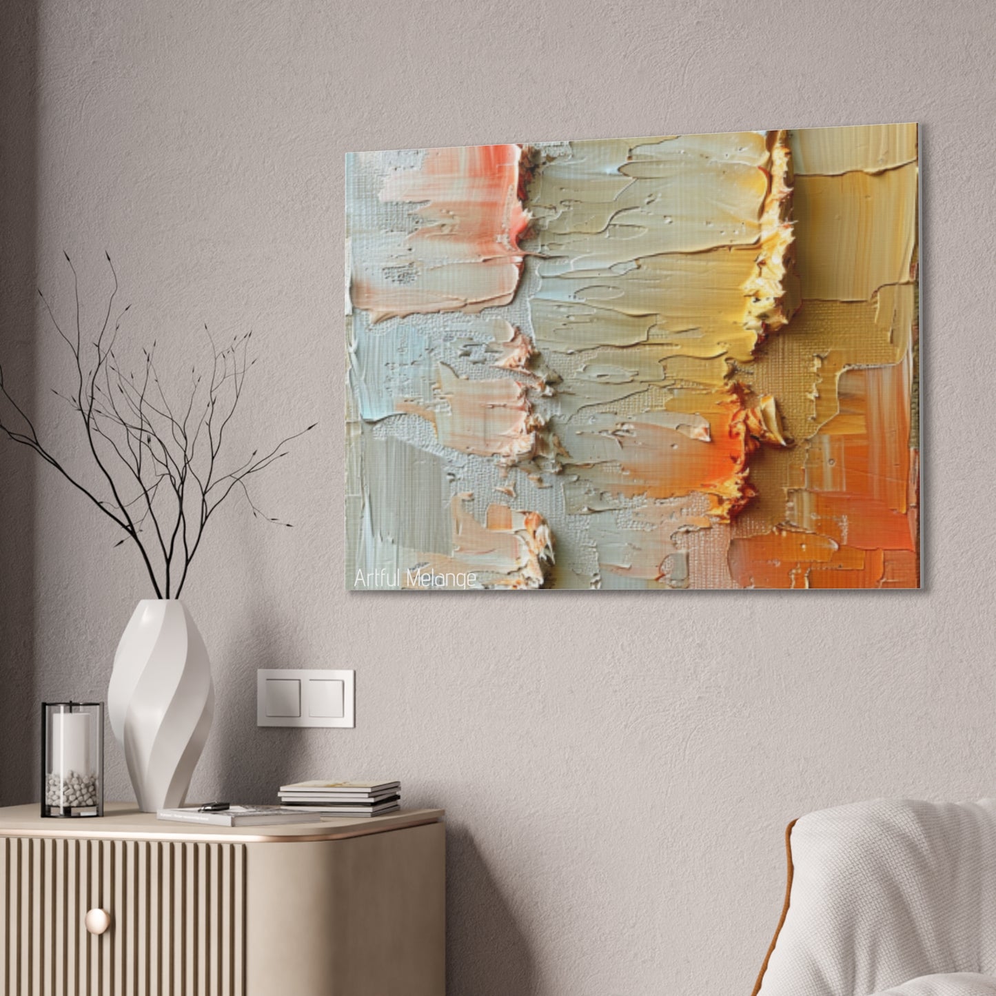 Primary Elegance: A Symphony of Sophistication Canvas Print