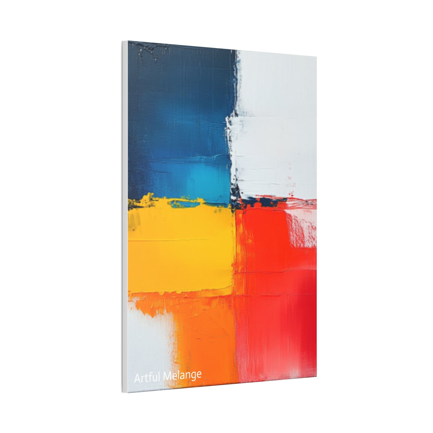 Acrylic Abstract Canvas Print - Richly Textured Artistry