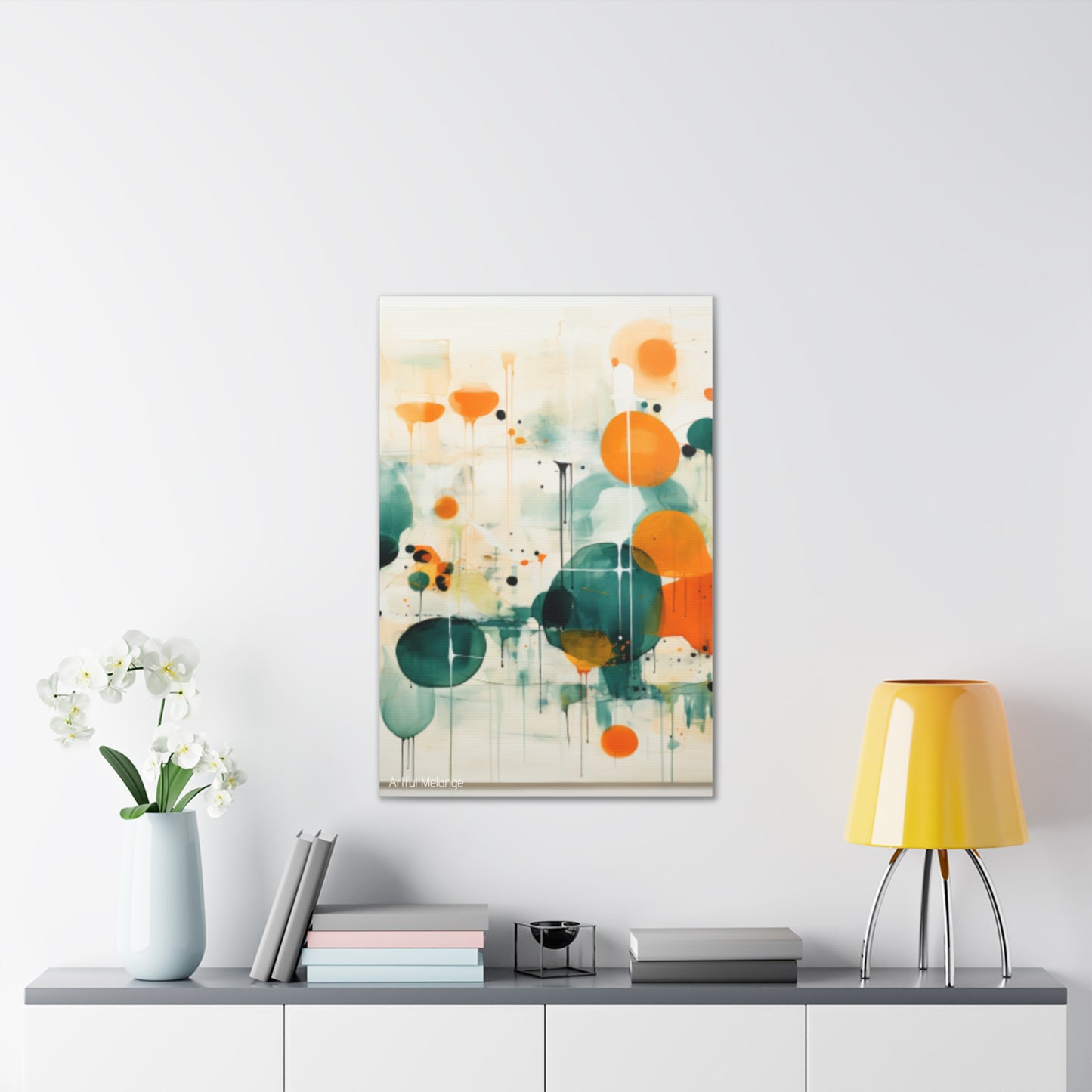 Primary Elegance: A Symphony of Sophistication Canvas Print