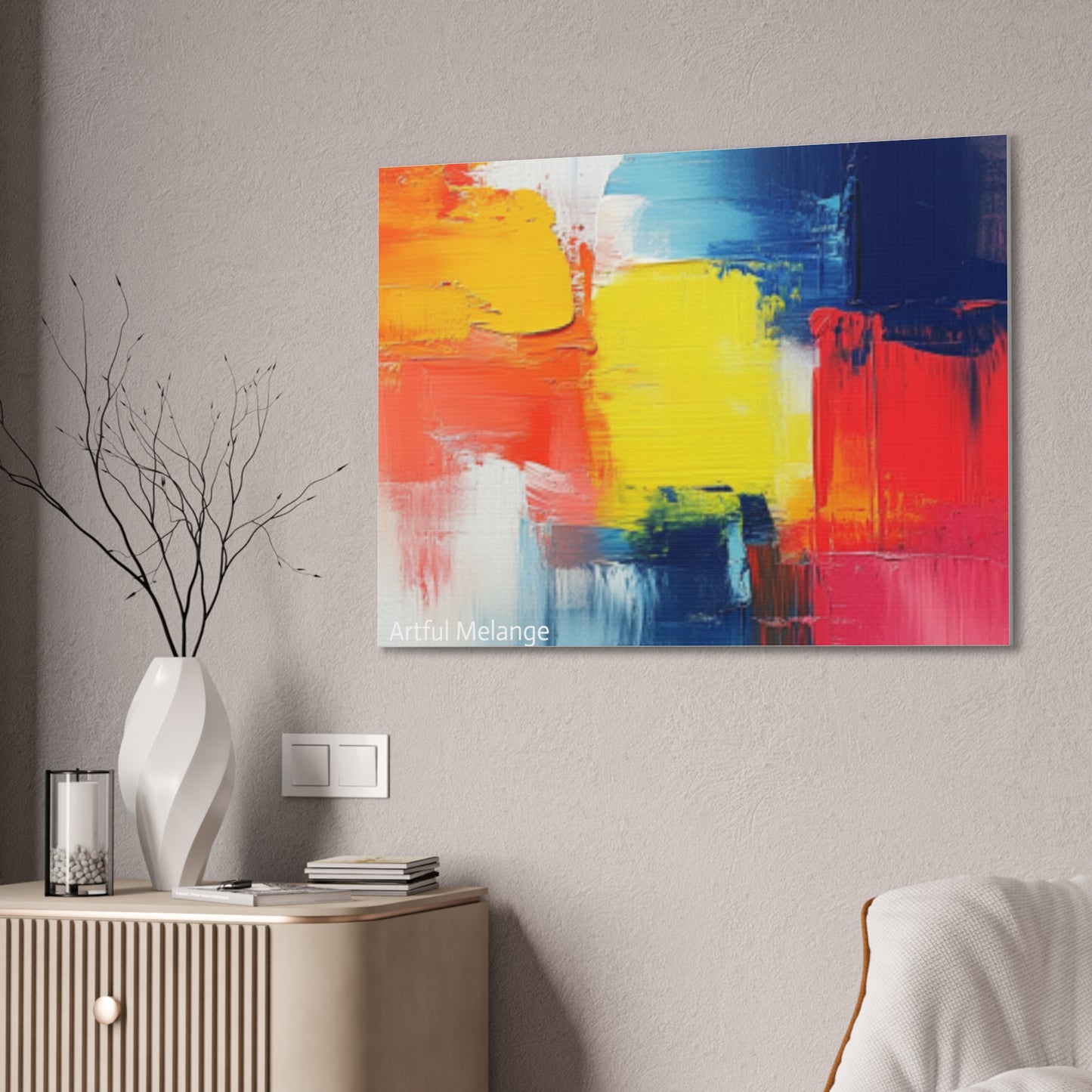 Acrylic Abstract Canvas Print - Richly Textured Artistry