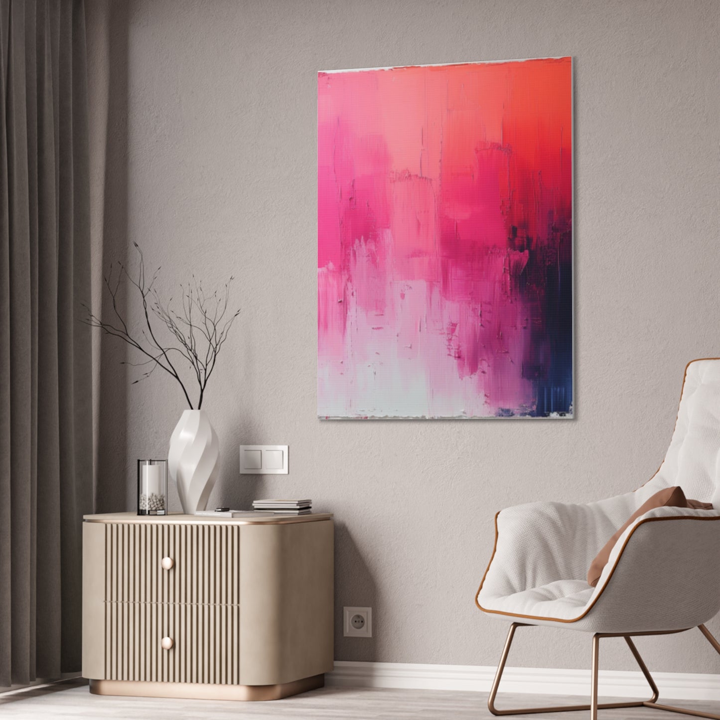 In The Pink: A Symphony of Sophistication Canvas Print