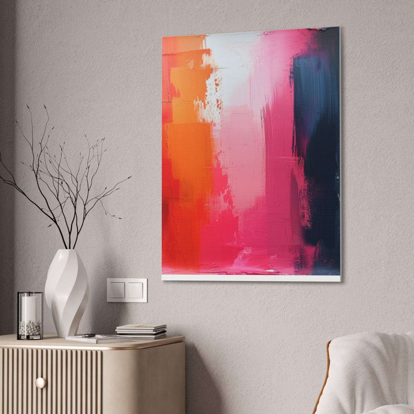 In The Pink: A Symphony of Sophistication Canvas Print