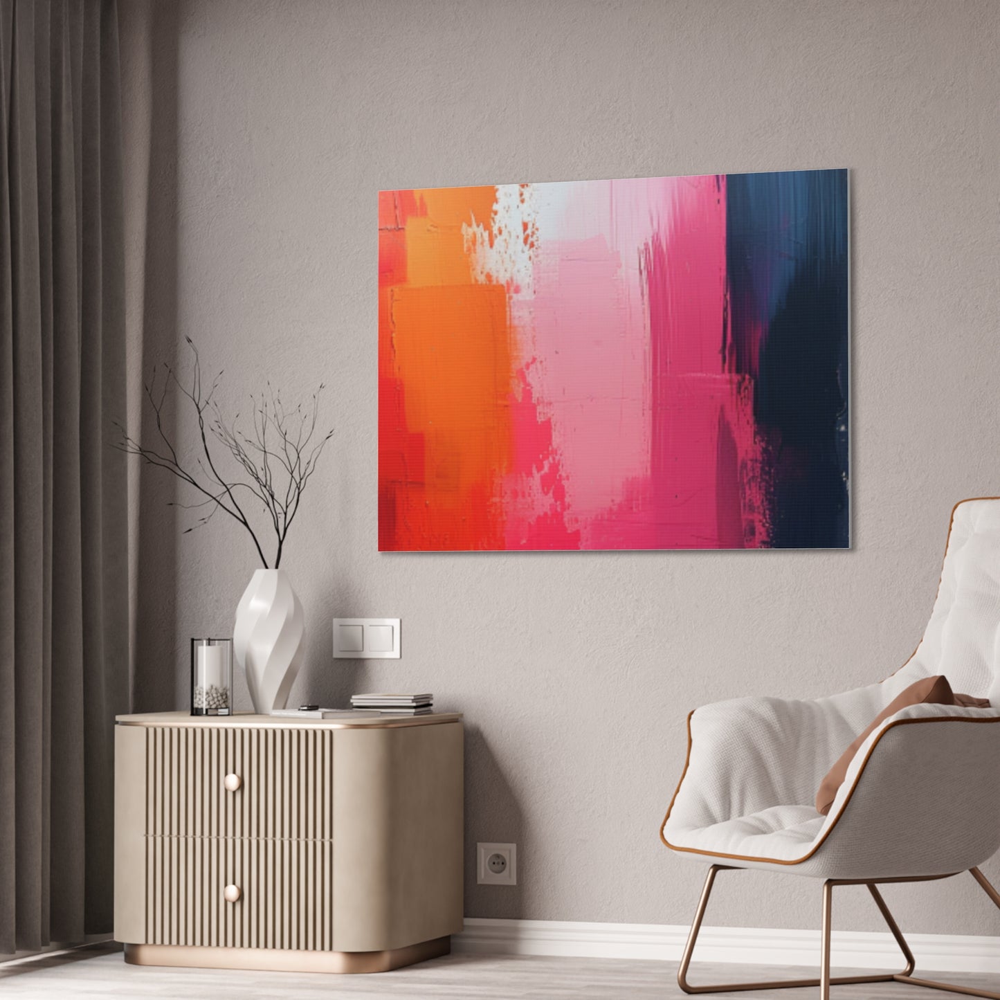 In The Pink: A Symphony of Sophistication Canvas Print