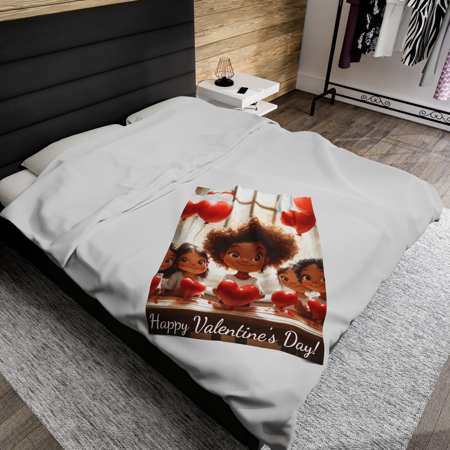 Velveteen Plush Valentine's Day Blanket 32