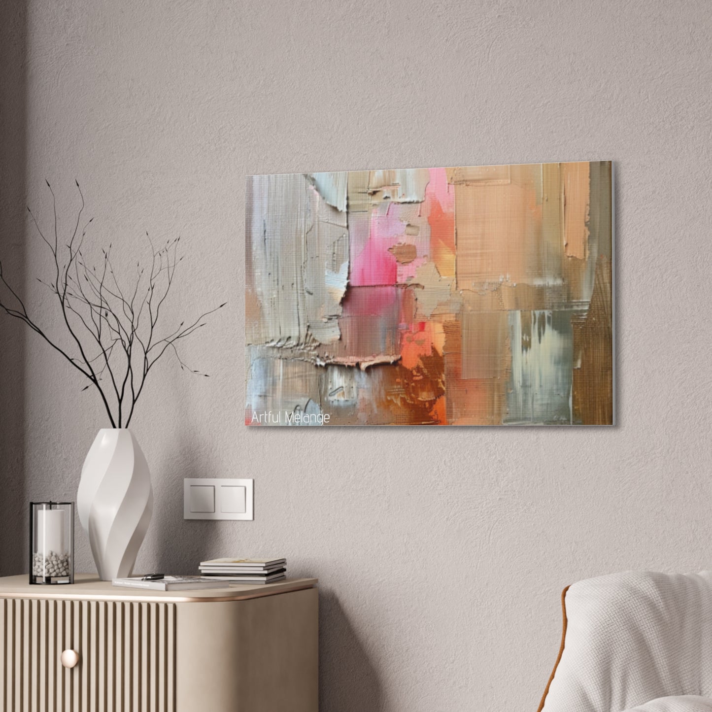 Primary Elegance: A Symphony of Sophistication Canvas Print