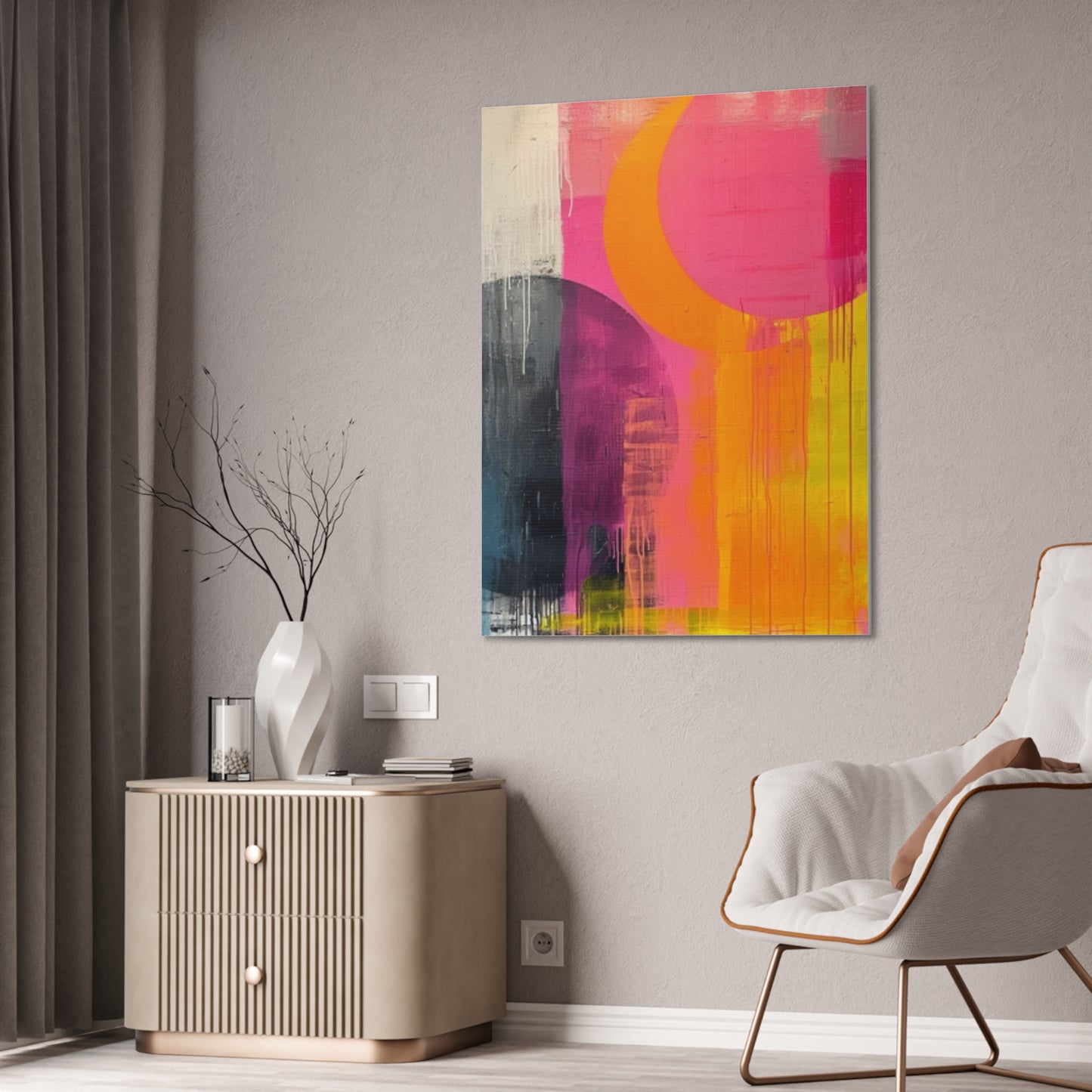 Primary Elegance: A Symphony of Sophistication Canvas Print