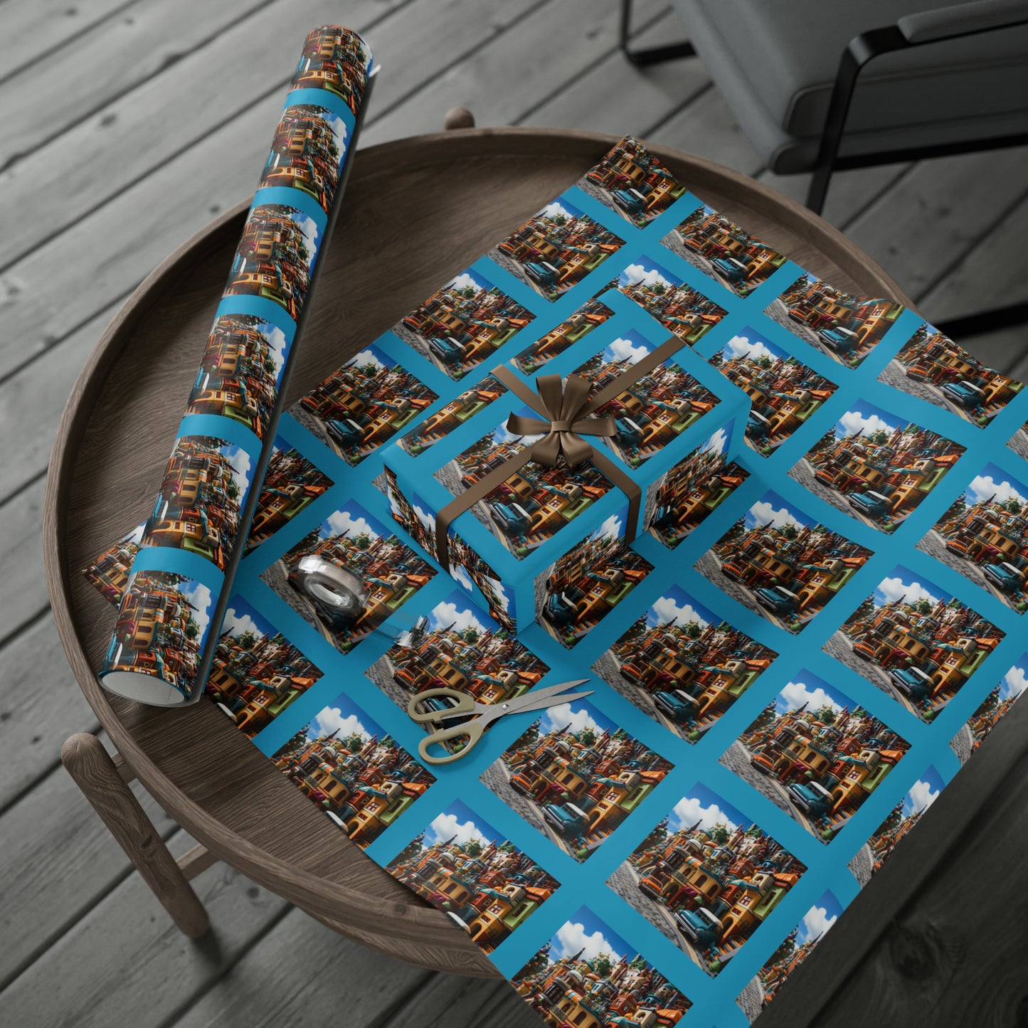 Brickopolis Wonders Children's Wrapping Paper