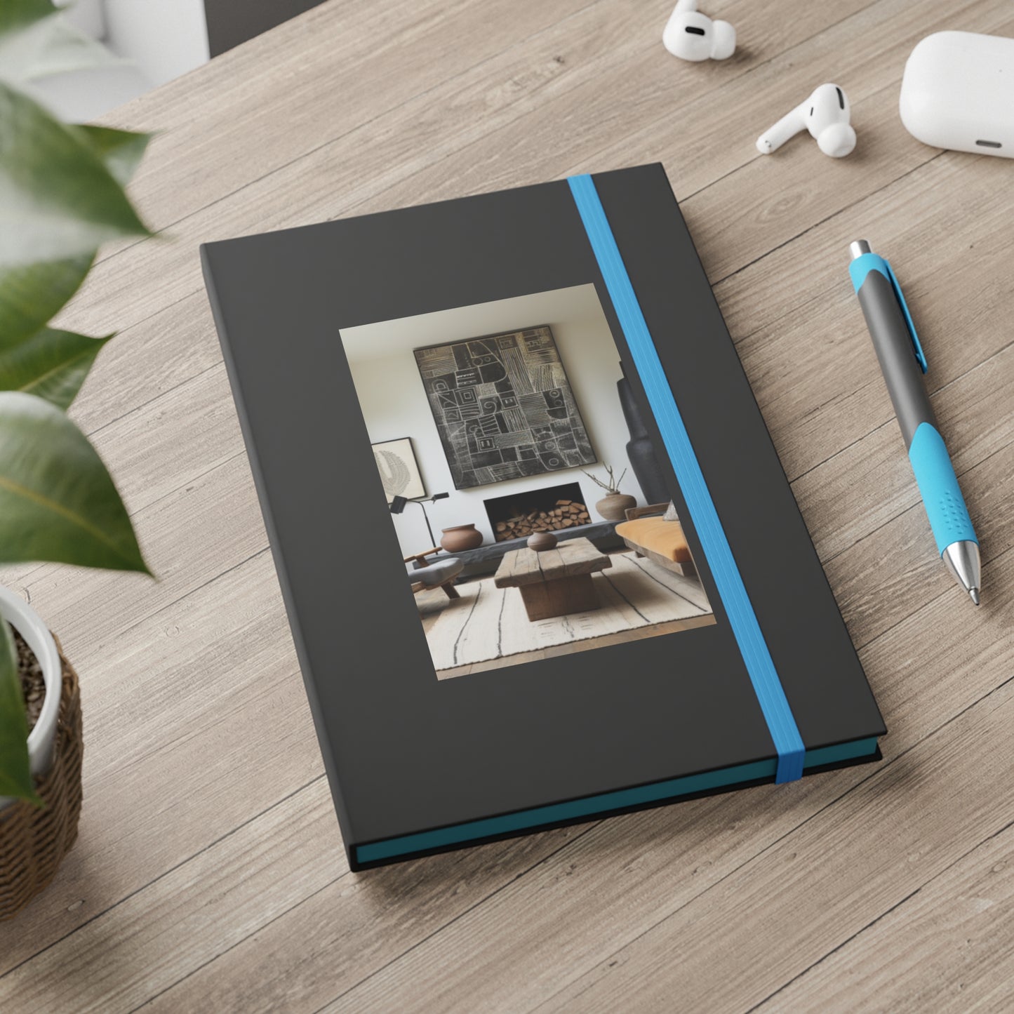 Living Space Design Cover Color Contrast Hardback Journal