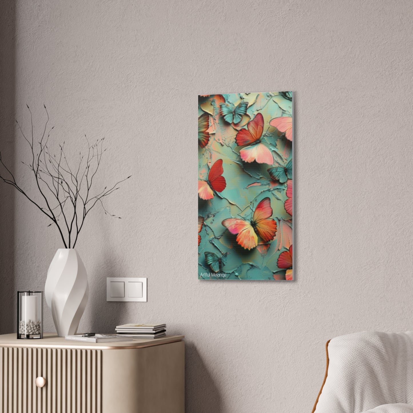 Fluttering Dreams: Butterfly Canvas Print Collection