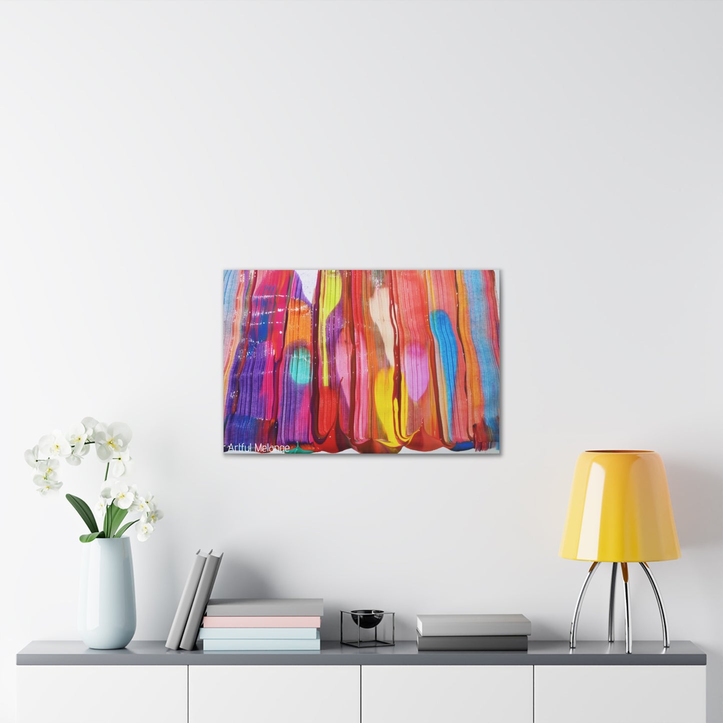 Primary Elegance: A Symphony of Sophistication Canvas Print