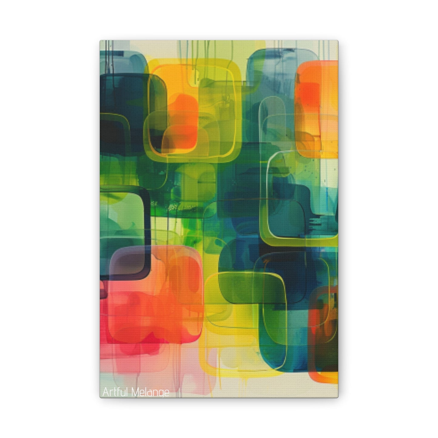 Primary Elegance: A Symphony of Sophistication Canvas Print