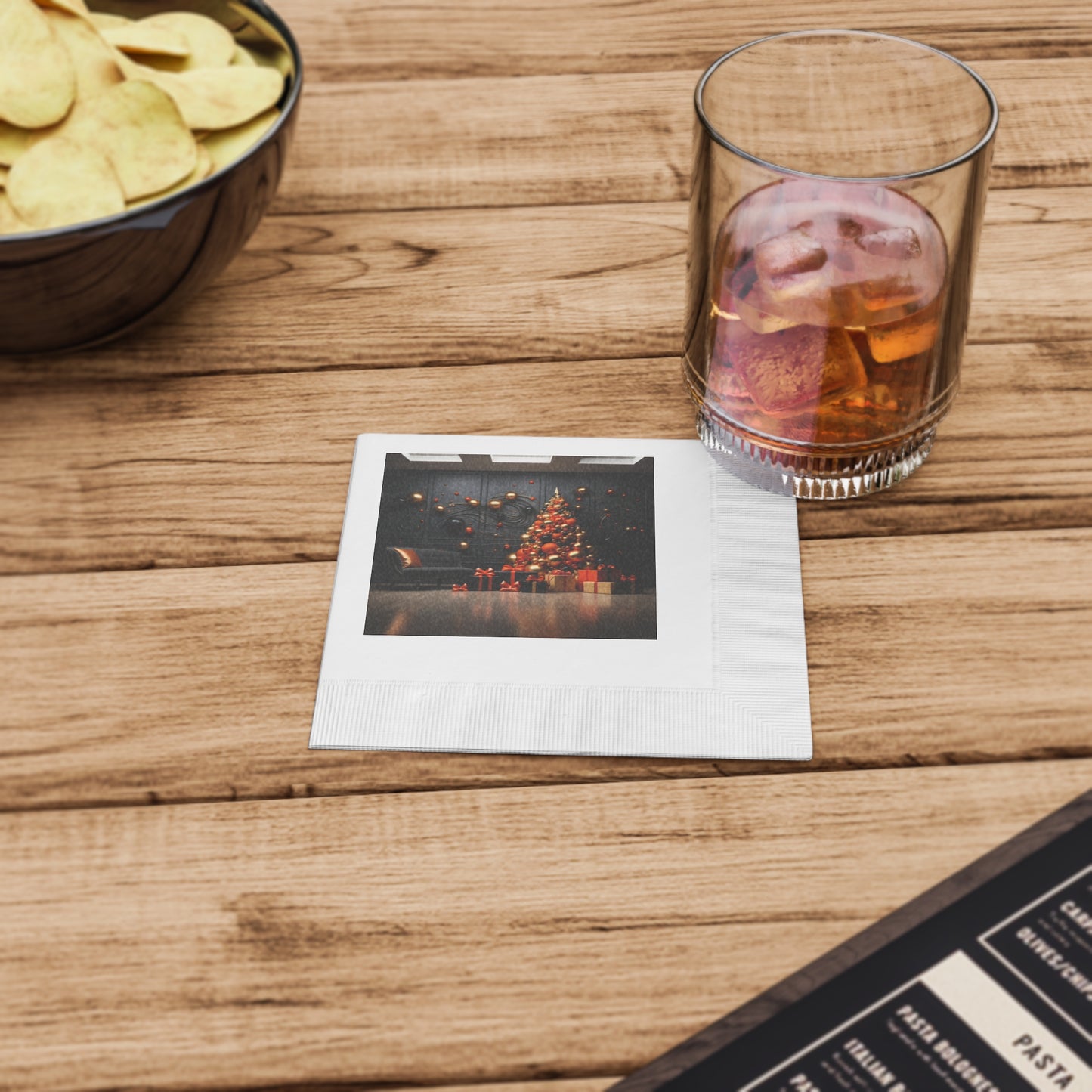 Dynamic Holiday Napkins for Sophisticated Living Spaces