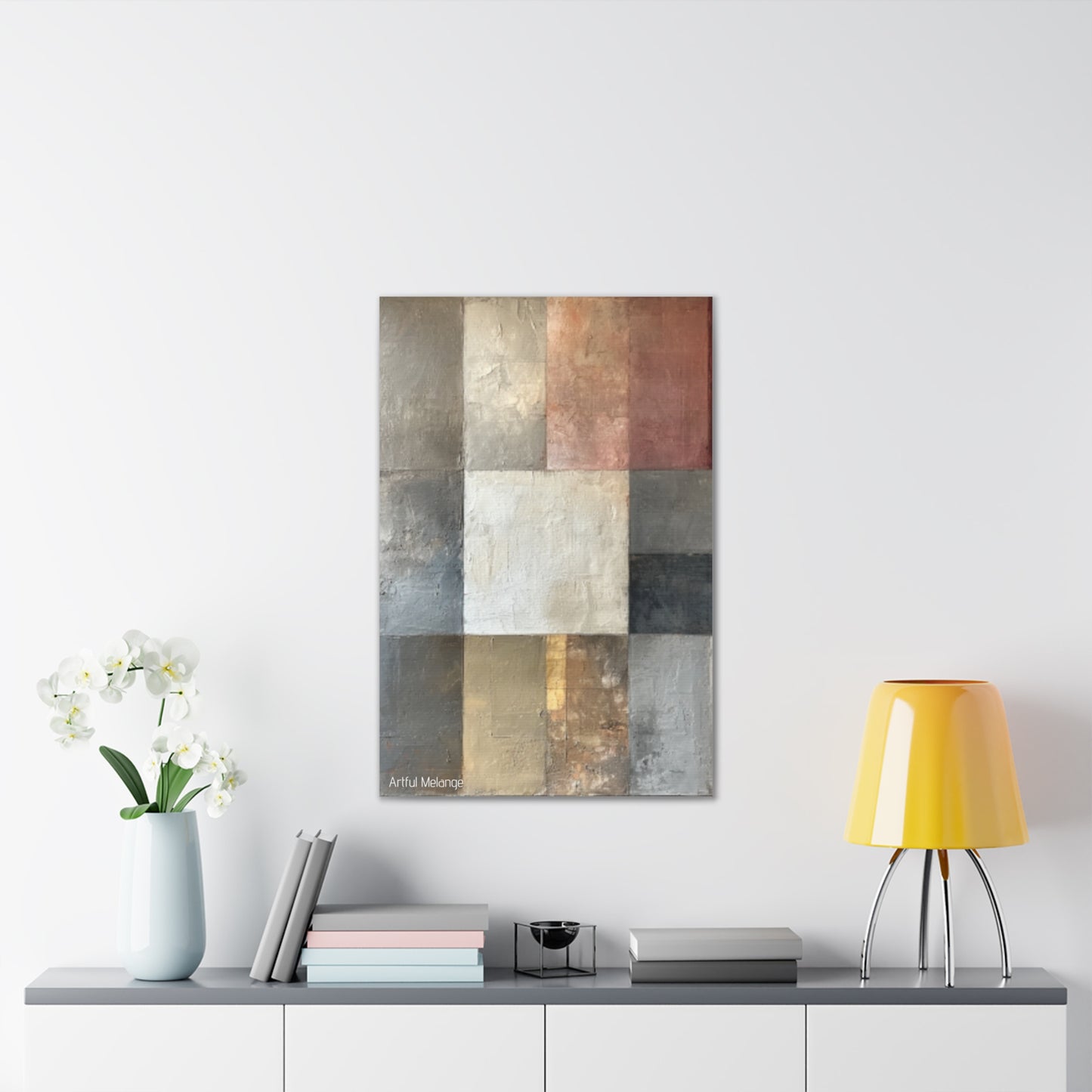 Primary Elegance: A Symphony of Sophistication Canvas Print