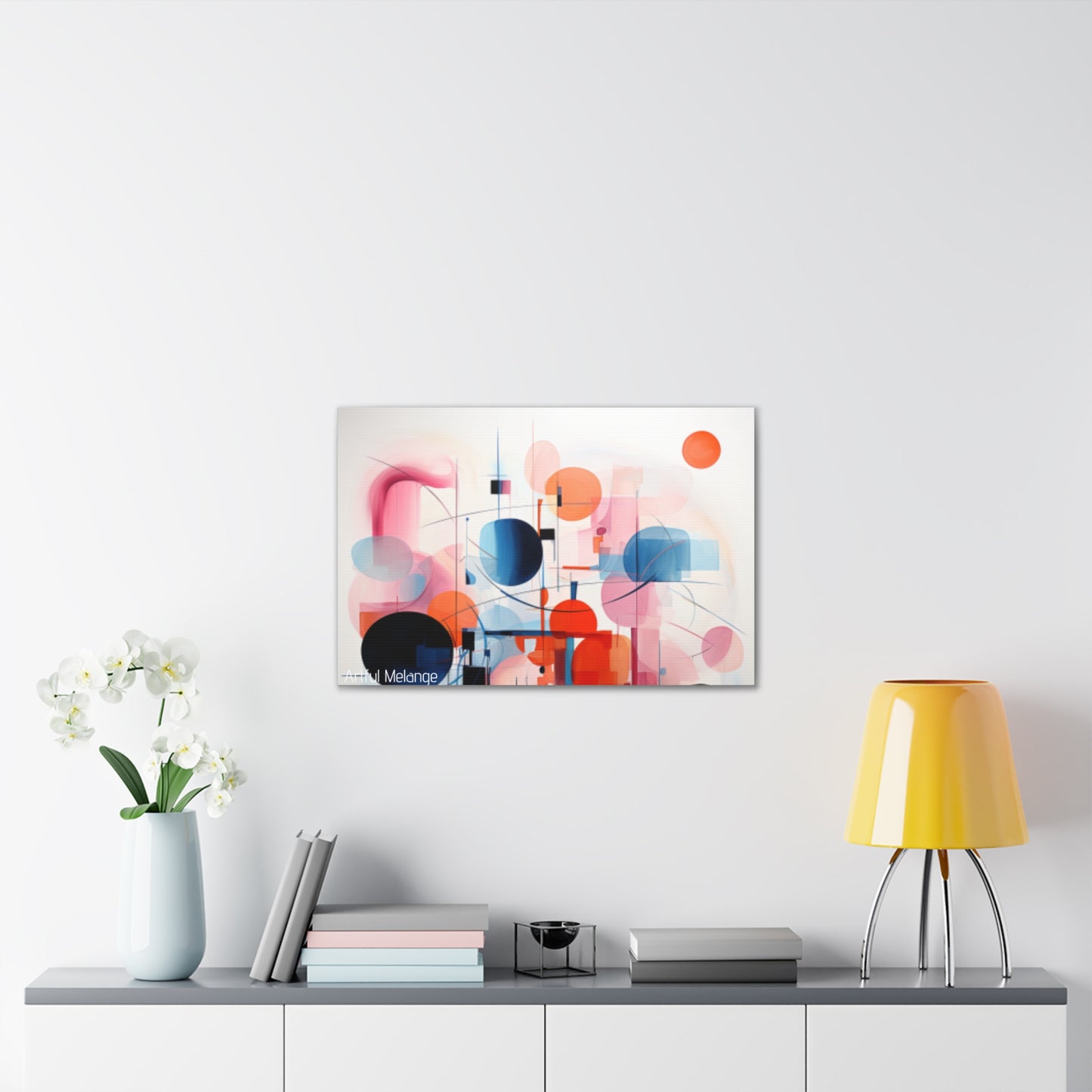 Primary Elegance: A Symphony of Sophistication Canvas Print