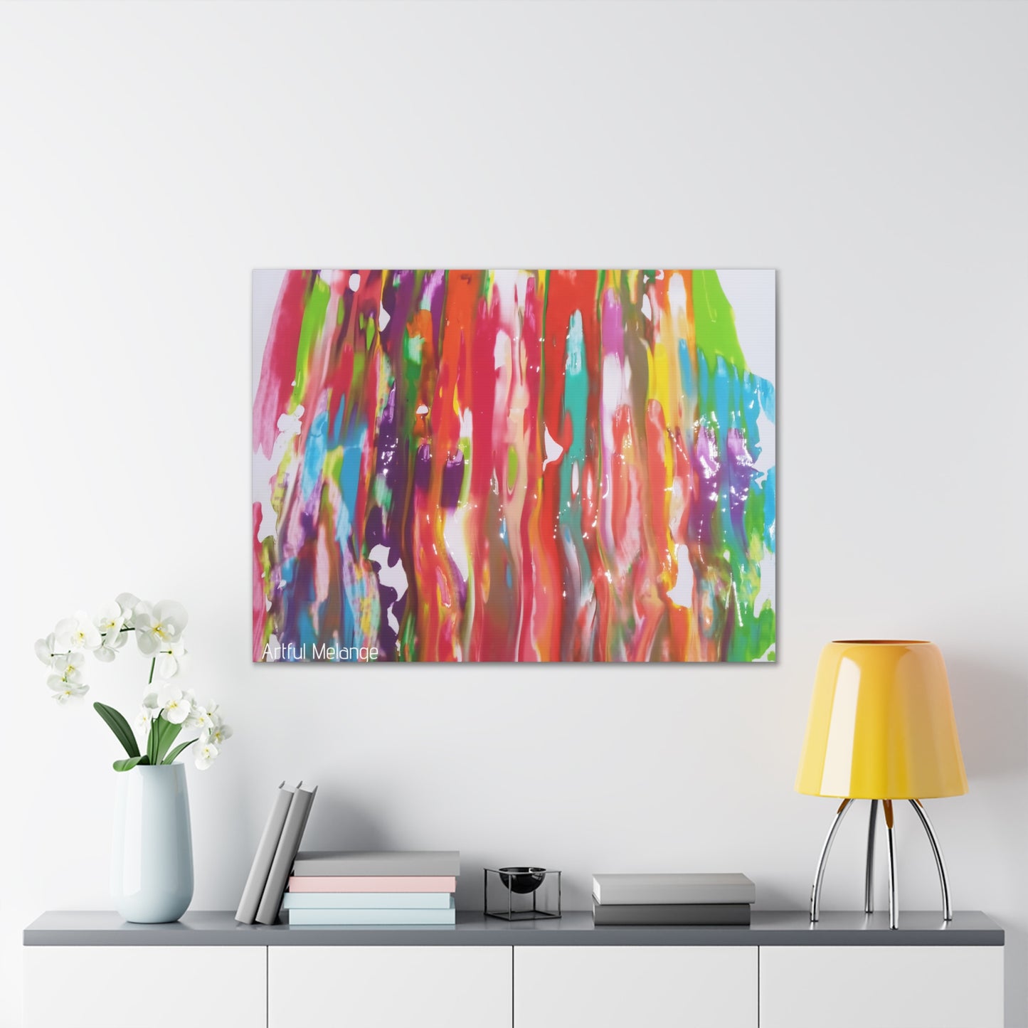 Primary Elegance: A Symphony of Sophistication Canvas Print