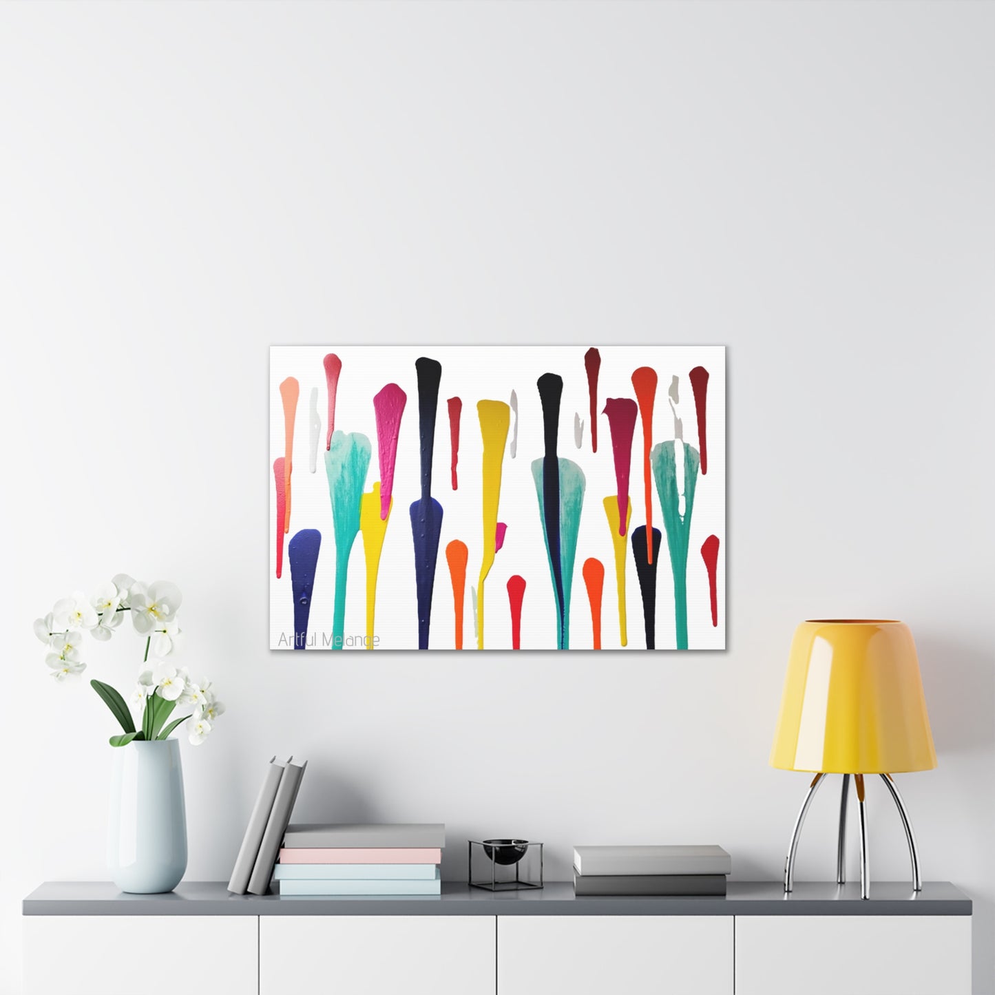 Primary Elegance: A Symphony of Sophistication Canvas Print