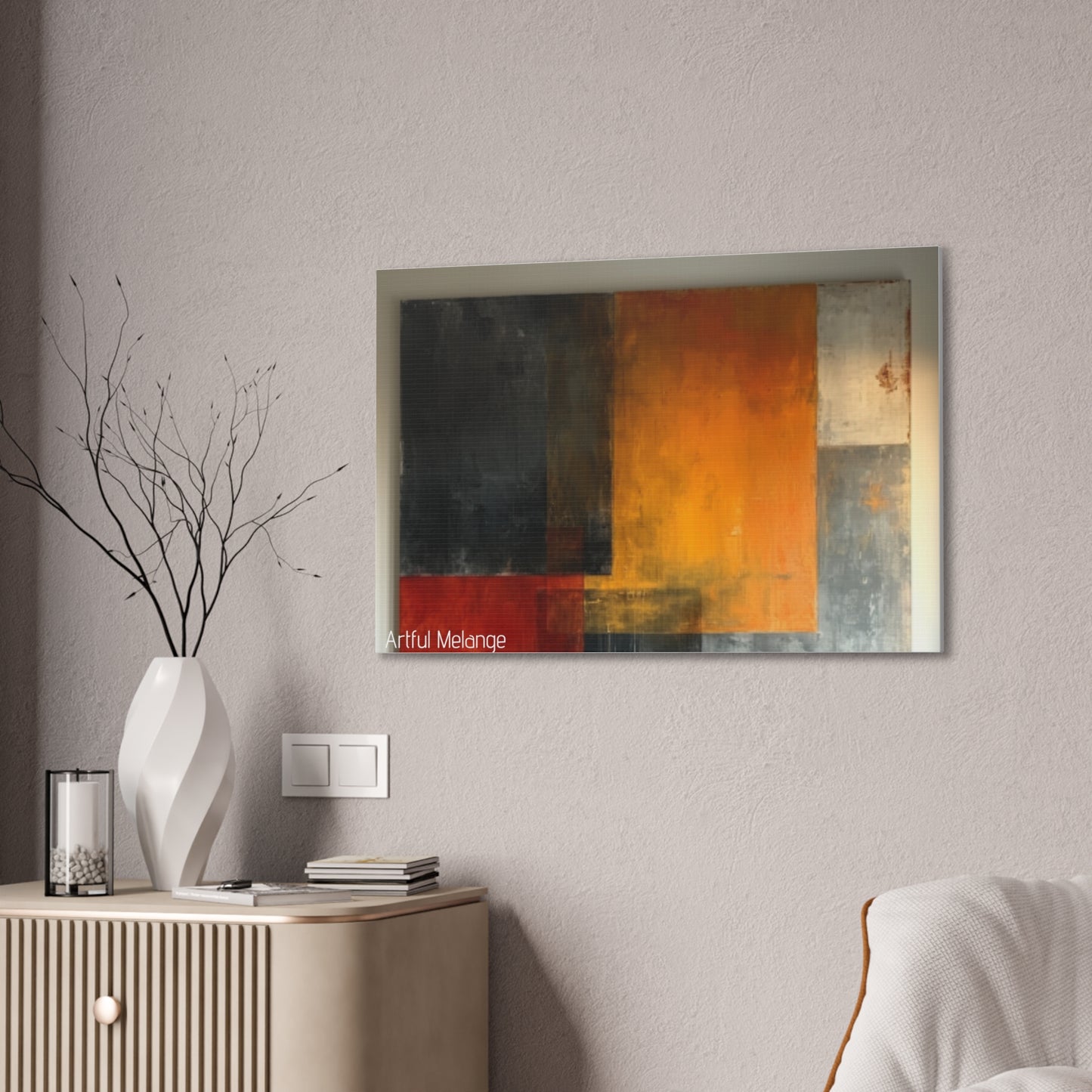 Primary Elegance: A Symphony of Sophistication Canvas Print