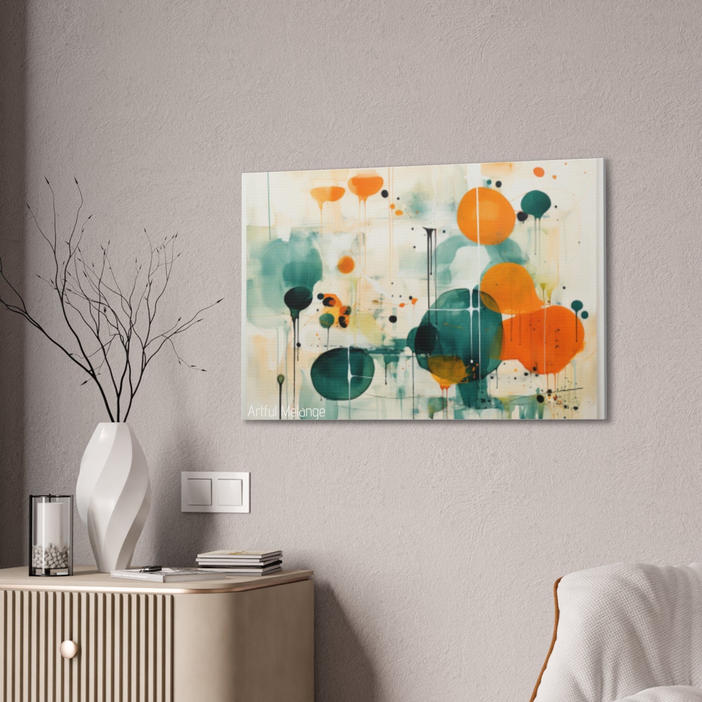 Primary Elegance: A Symphony of Sophistication Canvas Print