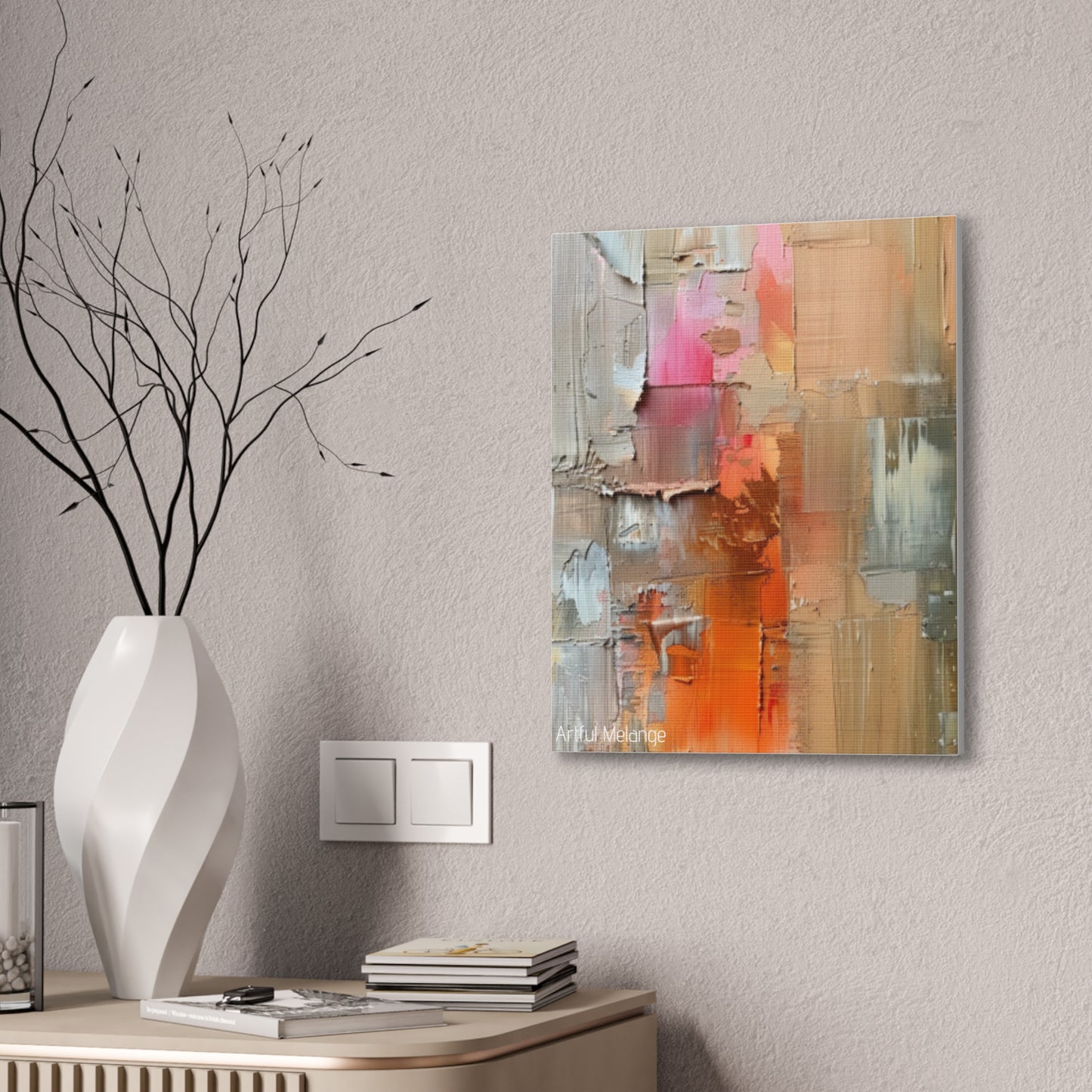 Primary Elegance: A Symphony of Sophistication Canvas Print