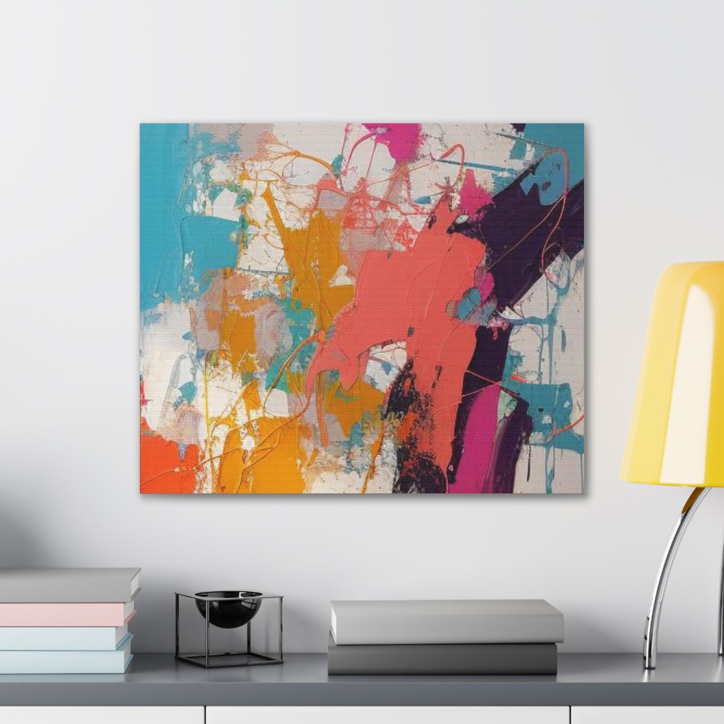 Primary Elegance: A Symphony of Sophistication Canvas Print