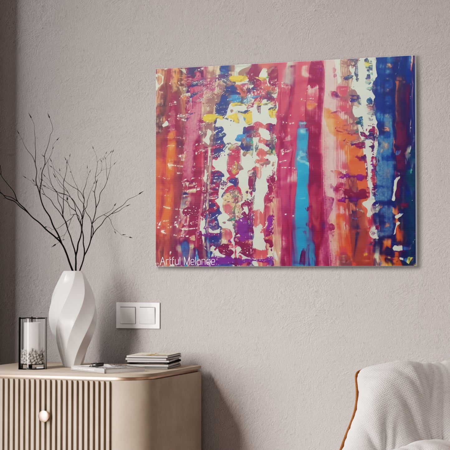 Primary Elegance: A Symphony of Sophistication Canvas Print