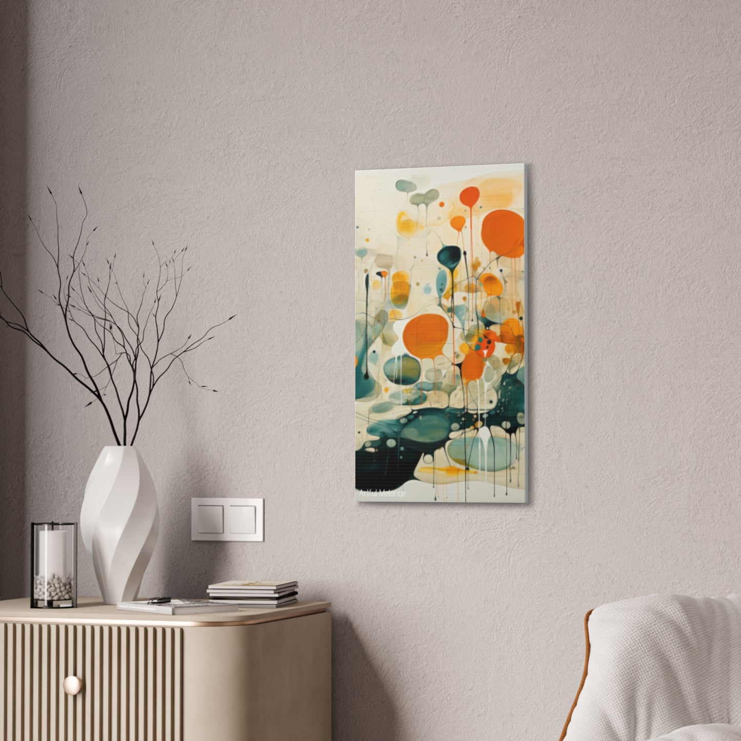 Primary Elegance: A Symphony of Sophistication Canvas Print