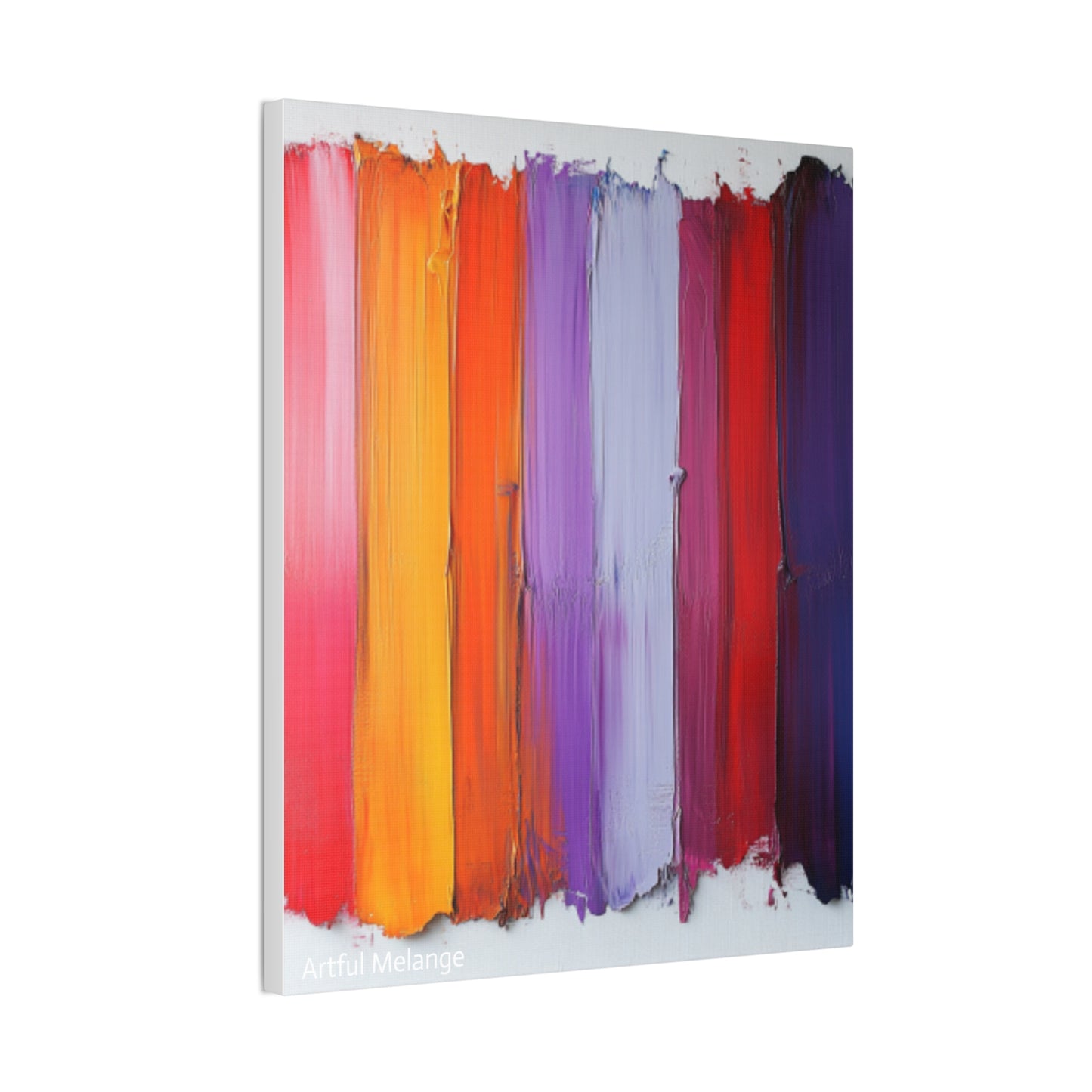 Acrylic Abstract Canvas Print - Homage to the Divine Nine/Red White Purple and Gold 5