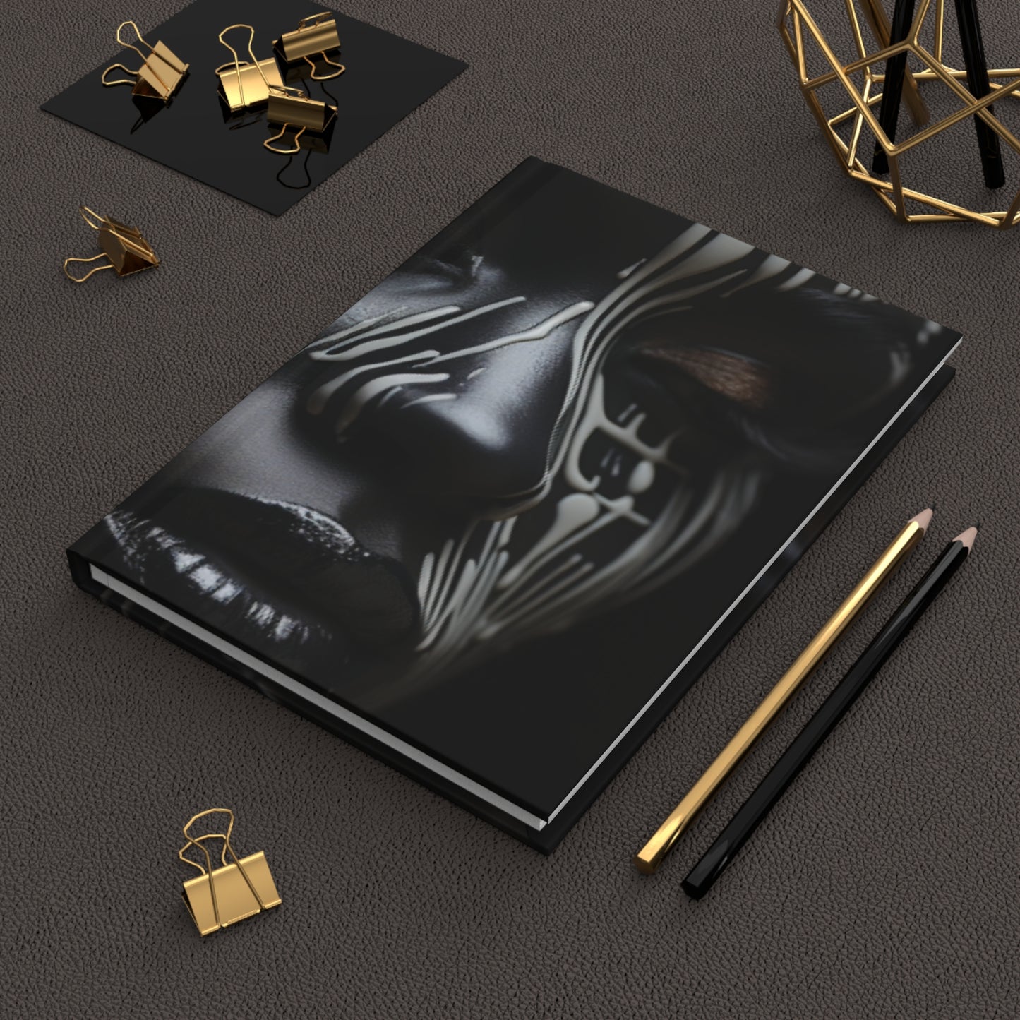 Elegance In Black: Melanated Hardcover Journal