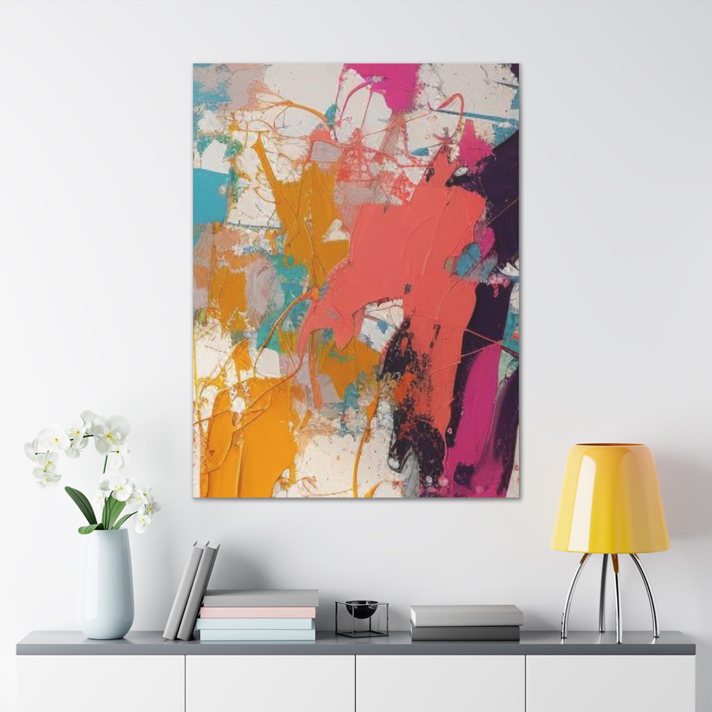 Primary Elegance: A Symphony of Sophistication Canvas Print